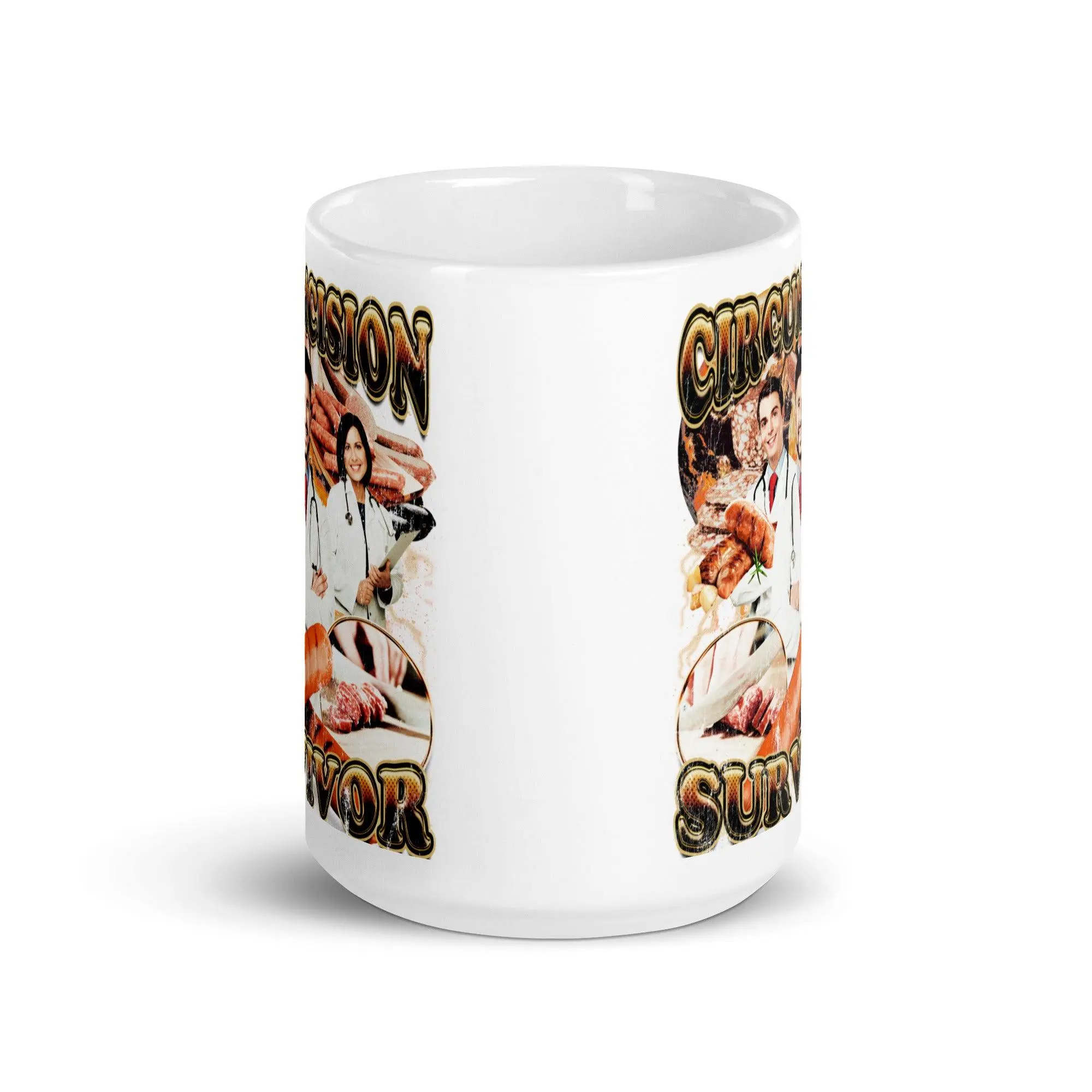 Circumcision Survivor White glossy mug - Image 8