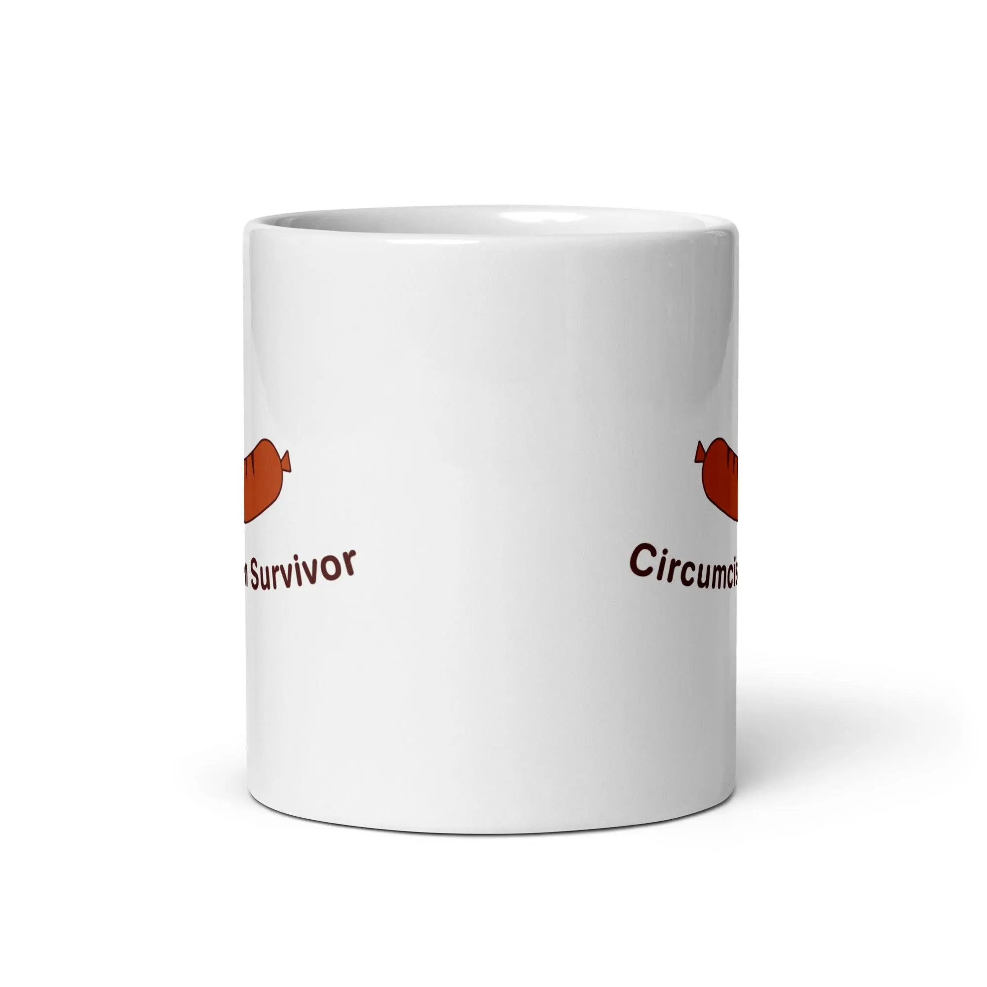 Circumcision Survivor White glossy mug - Image 5