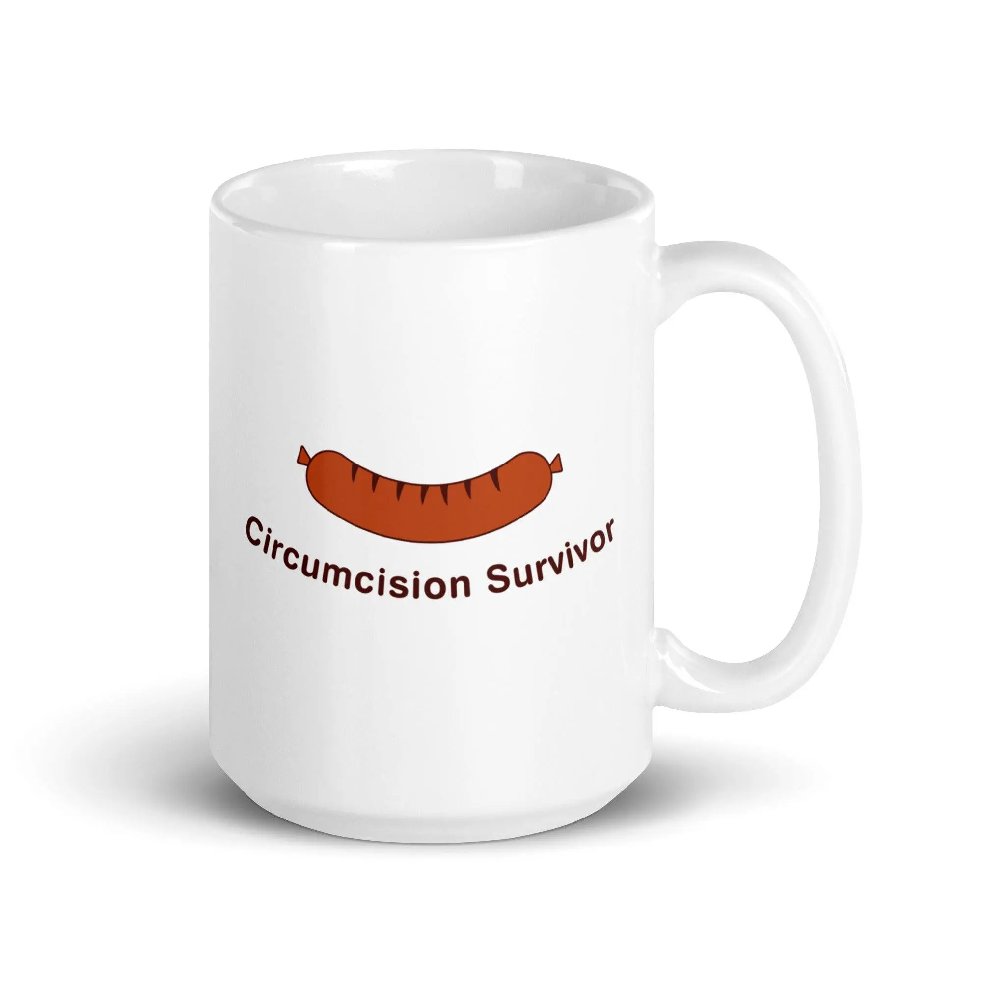 Circumcision Survivor White glossy mug - Image 6