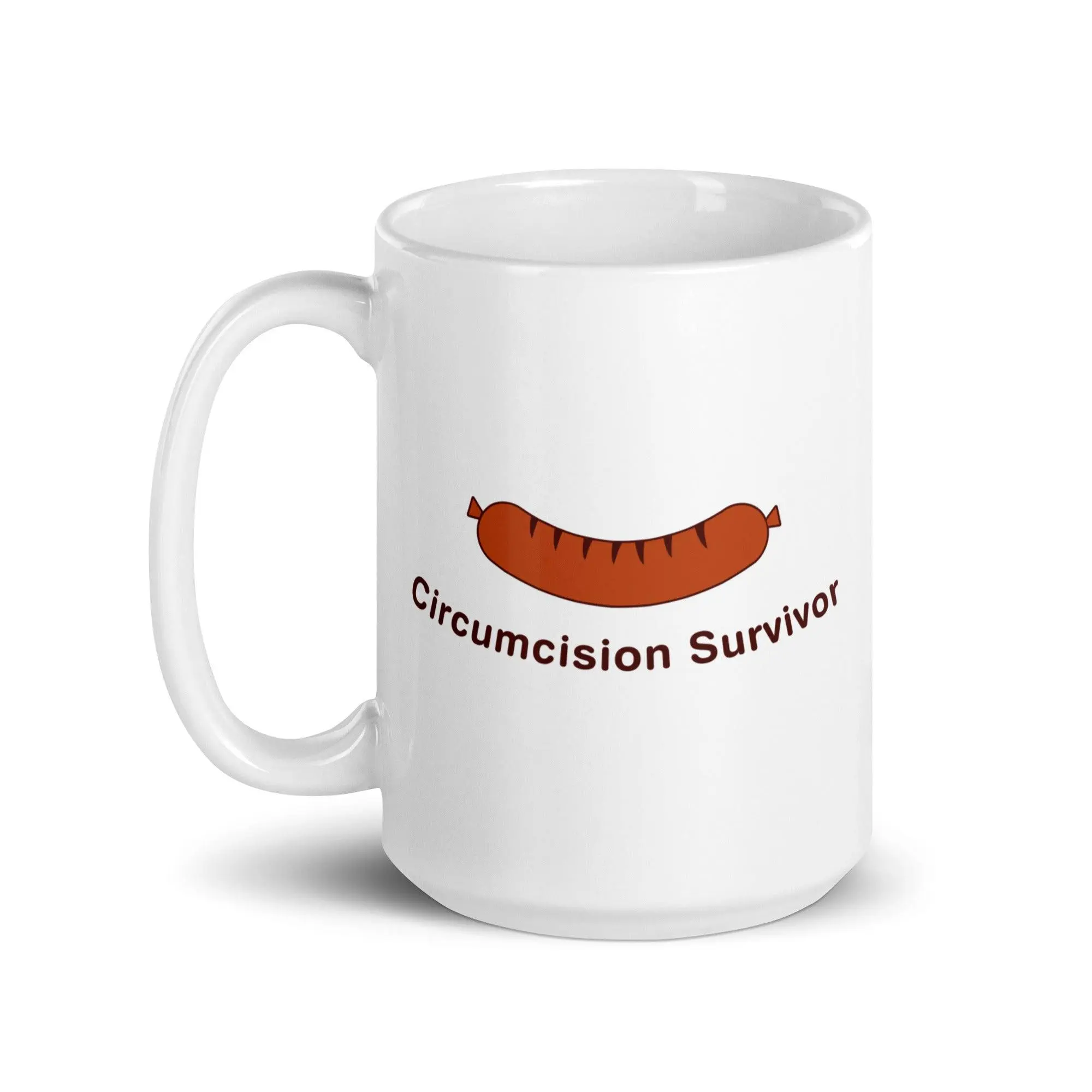 Circumcision Survivor White glossy mug - Image 7