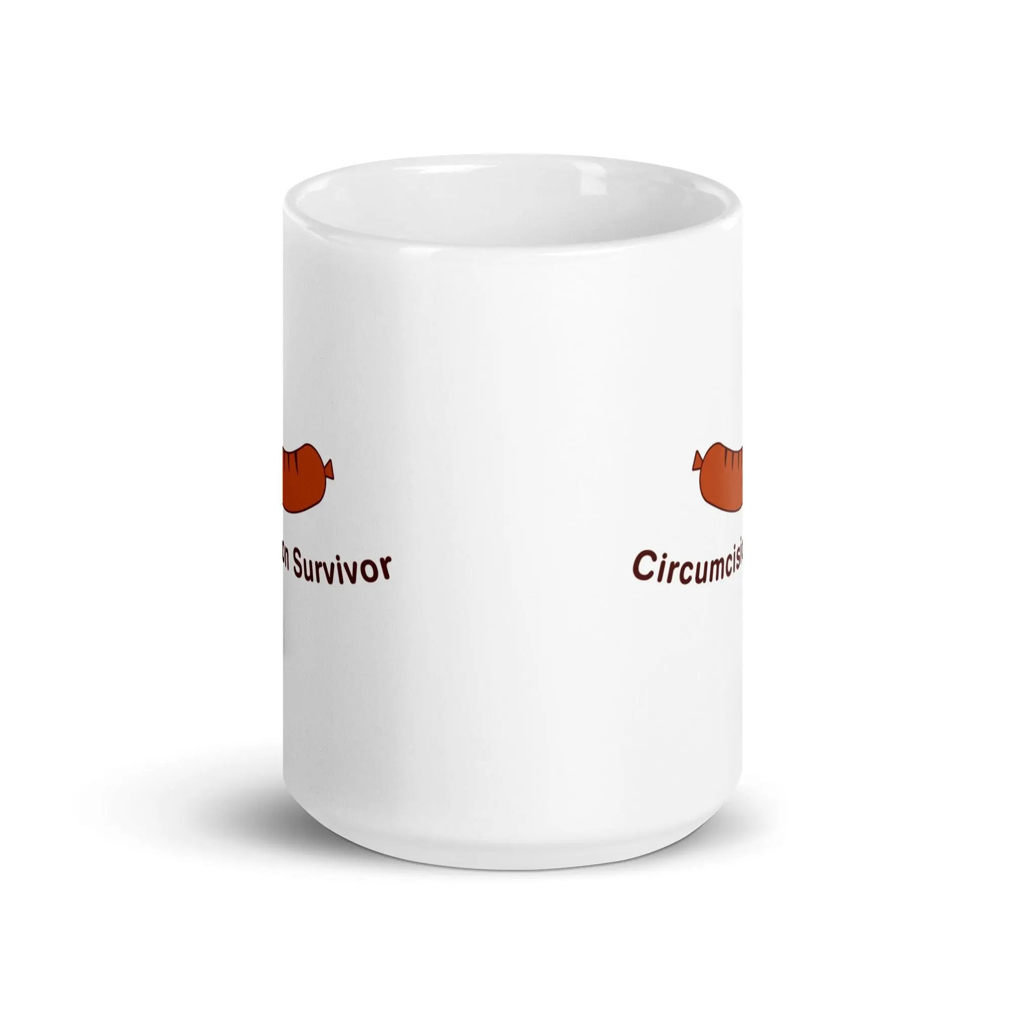 Circumcision Survivor White glossy mug - Image 8