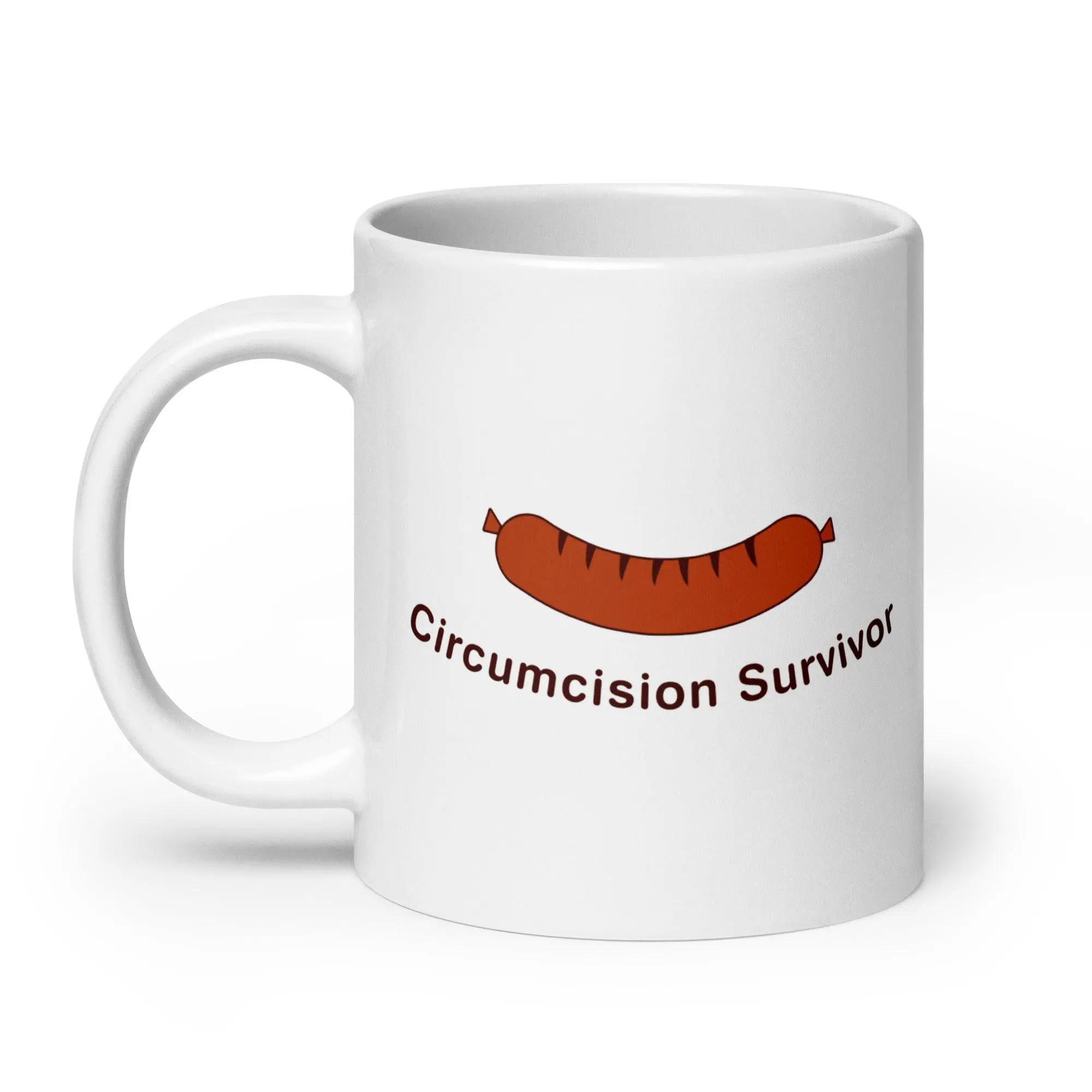 Circumcision Survivor White glossy mug - Image 9