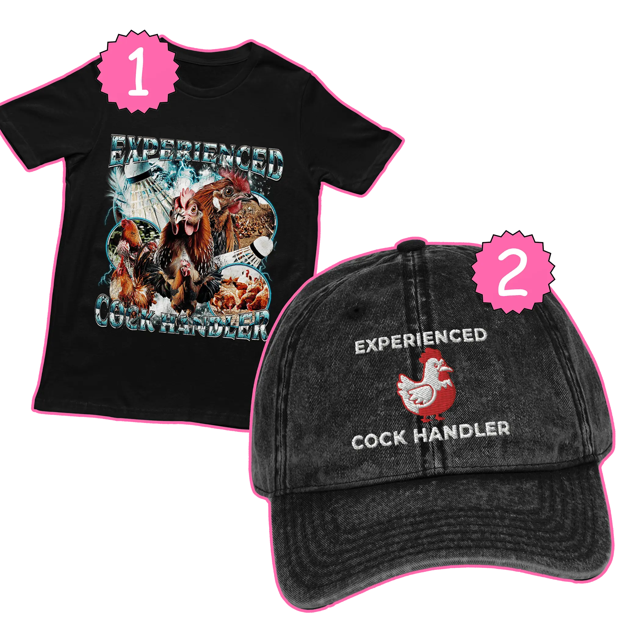 Cock handler shirt and hat bundle