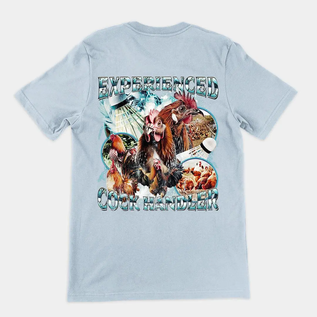 Experienced Cock Handler t-shirt (backprint) - Image 4