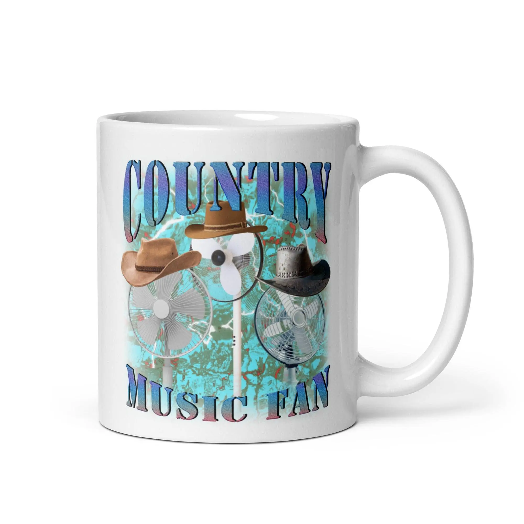 Country Music Fan White glossy mug - Image 2