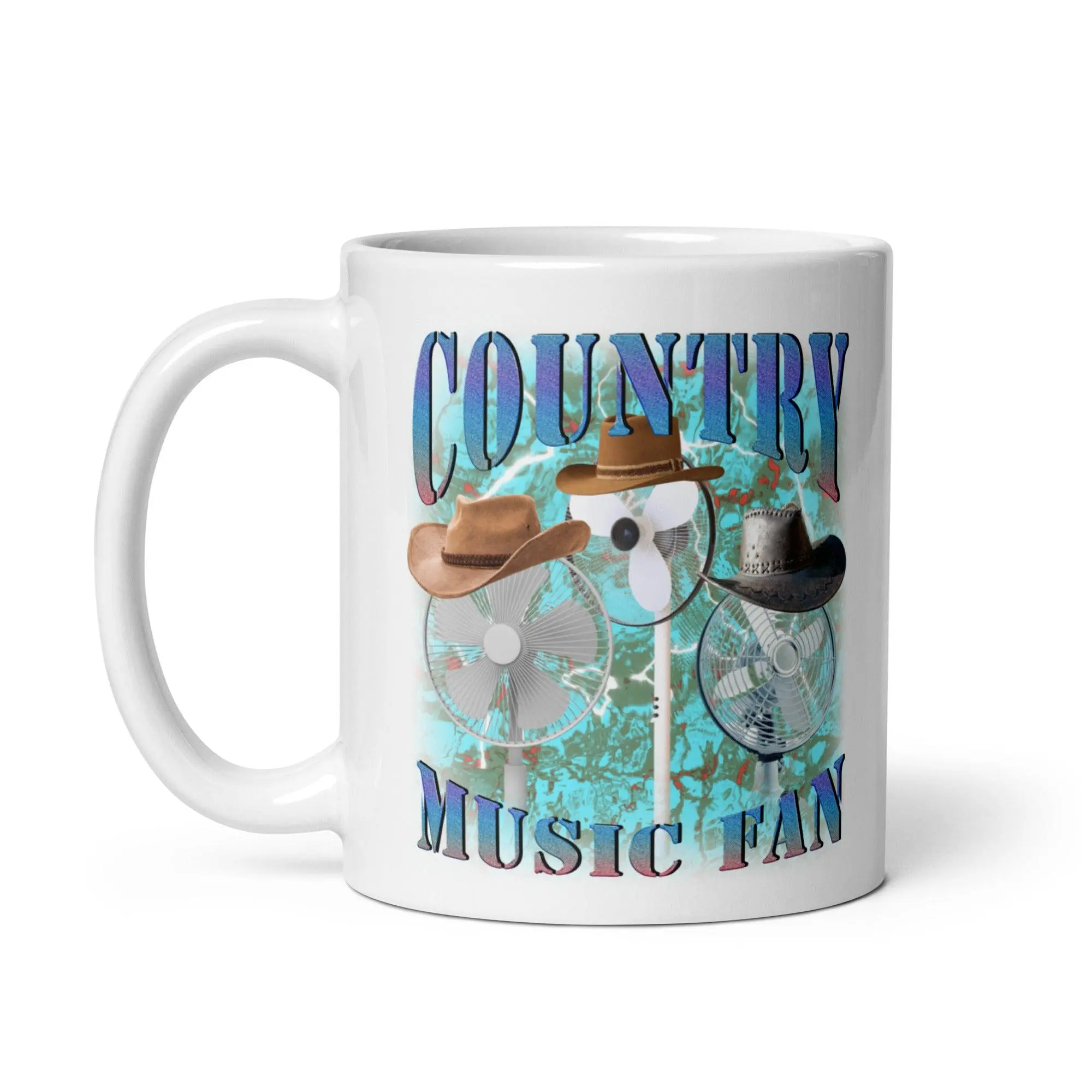 Country Music Fan White glossy mug - Image 3
