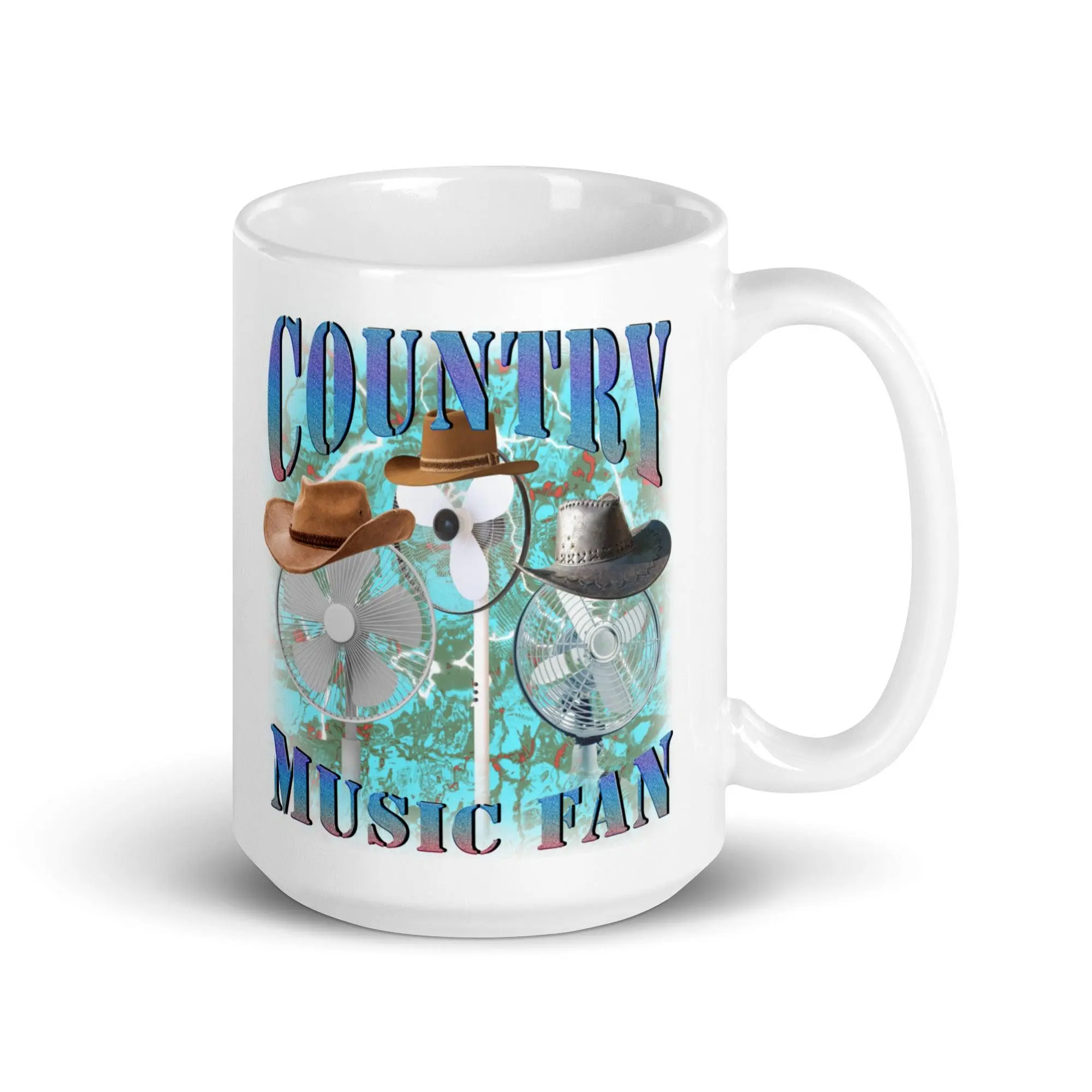 Country Music Fan White glossy mug - Image 6