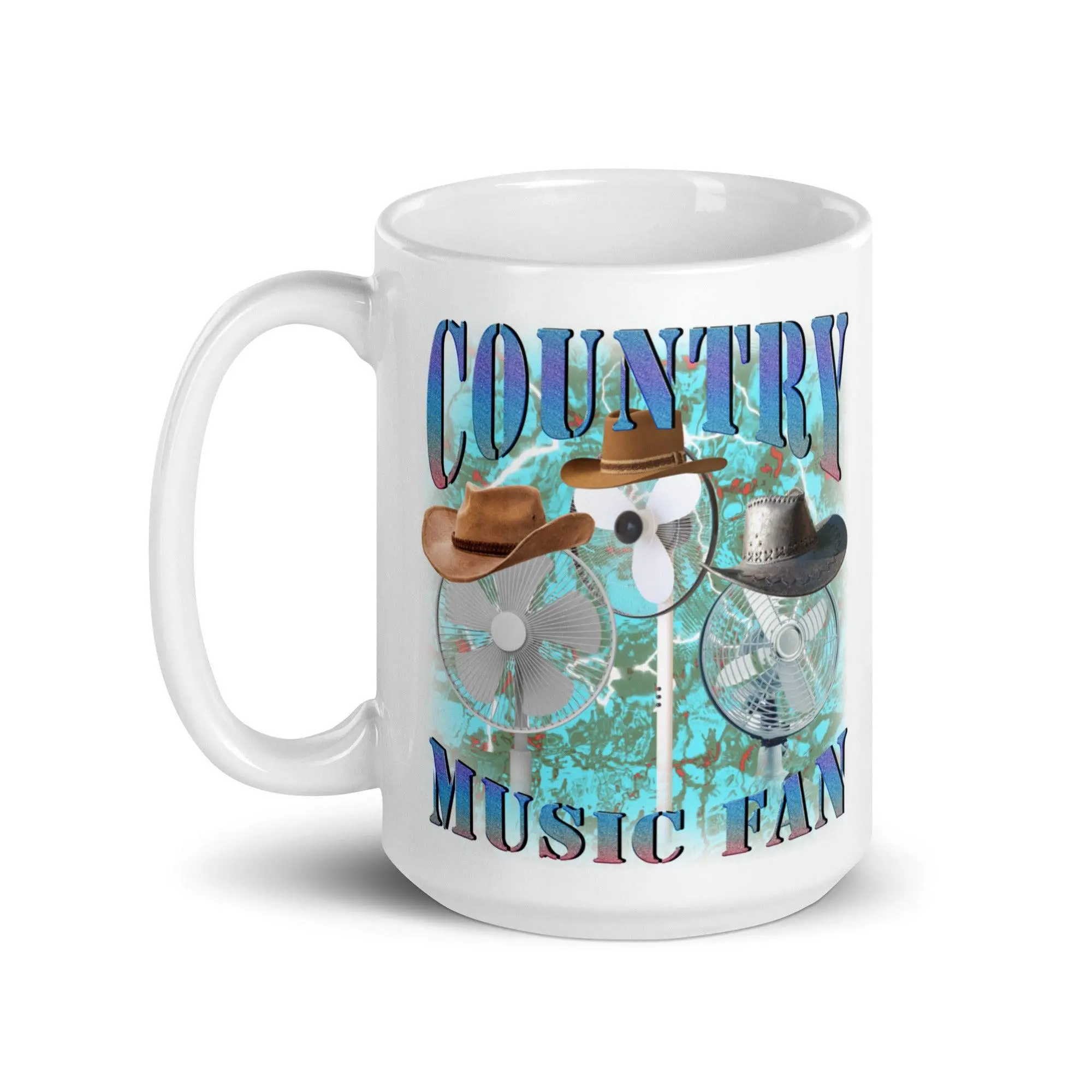Country Music Fan White glossy mug - Image 7