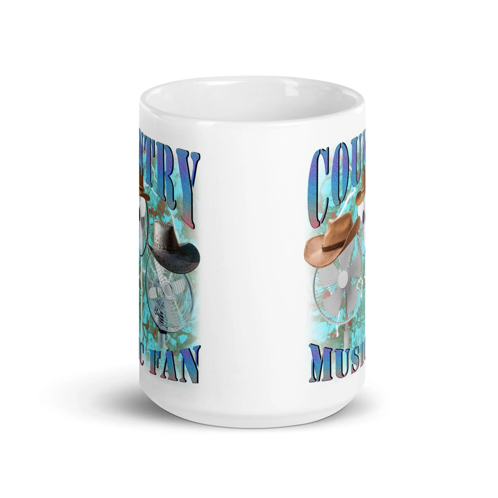 Country Music Fan White glossy mug - Image 8