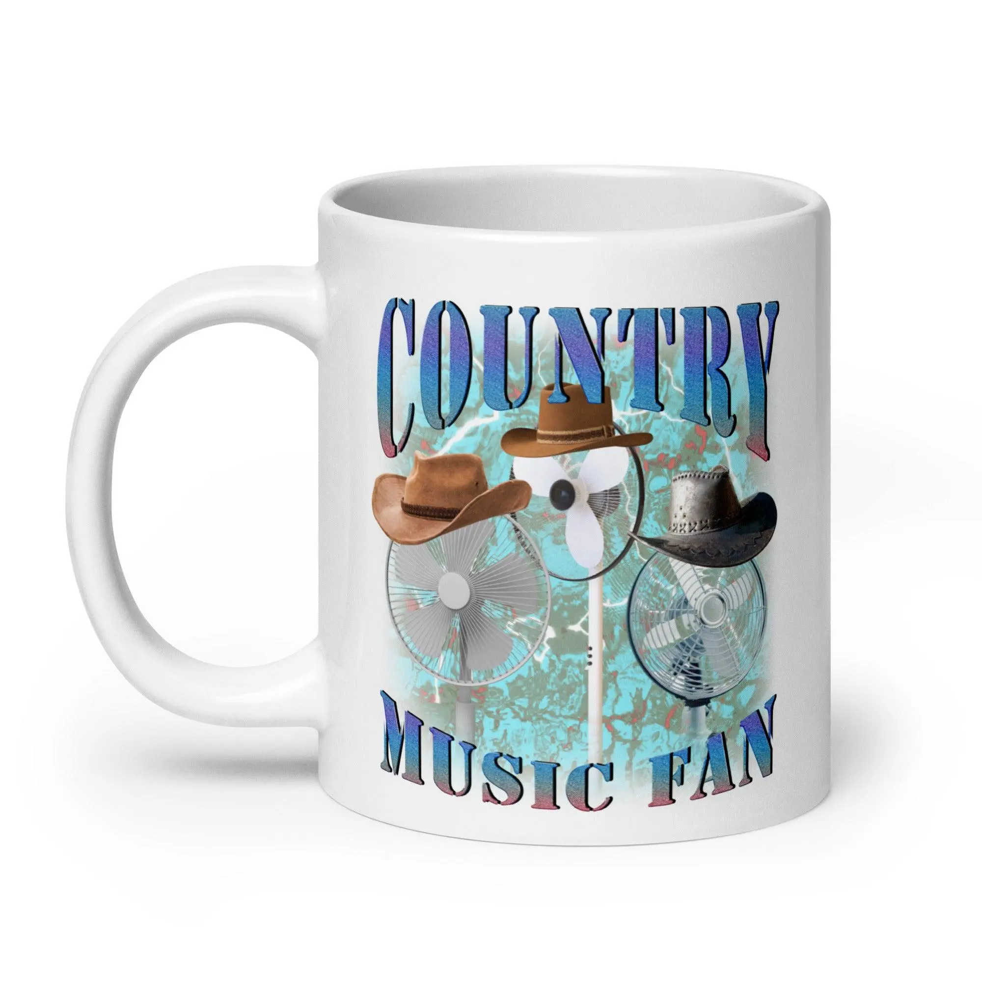 Country Music Fan White glossy mug - Image 9