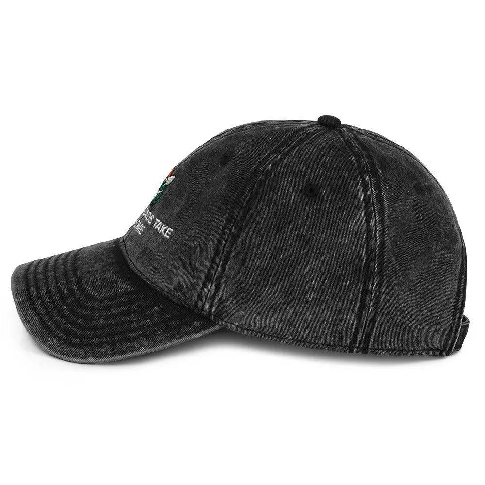 Country Toads Take Me Home Vintage Cotton Twill Cap - Image 5