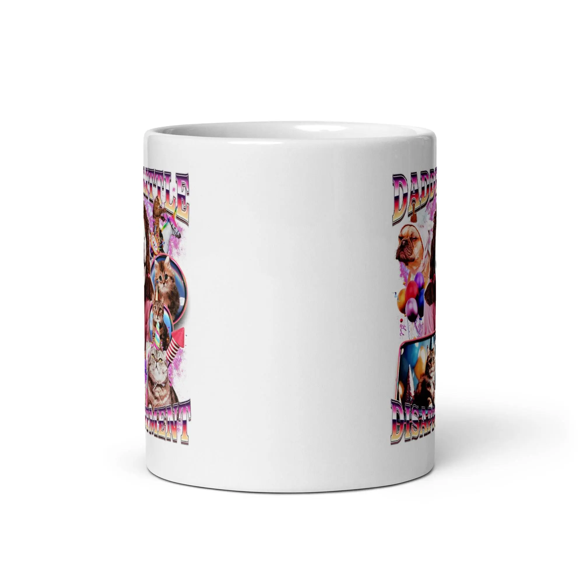 Daddy's Little Disappointment White glossy mug - Image 4