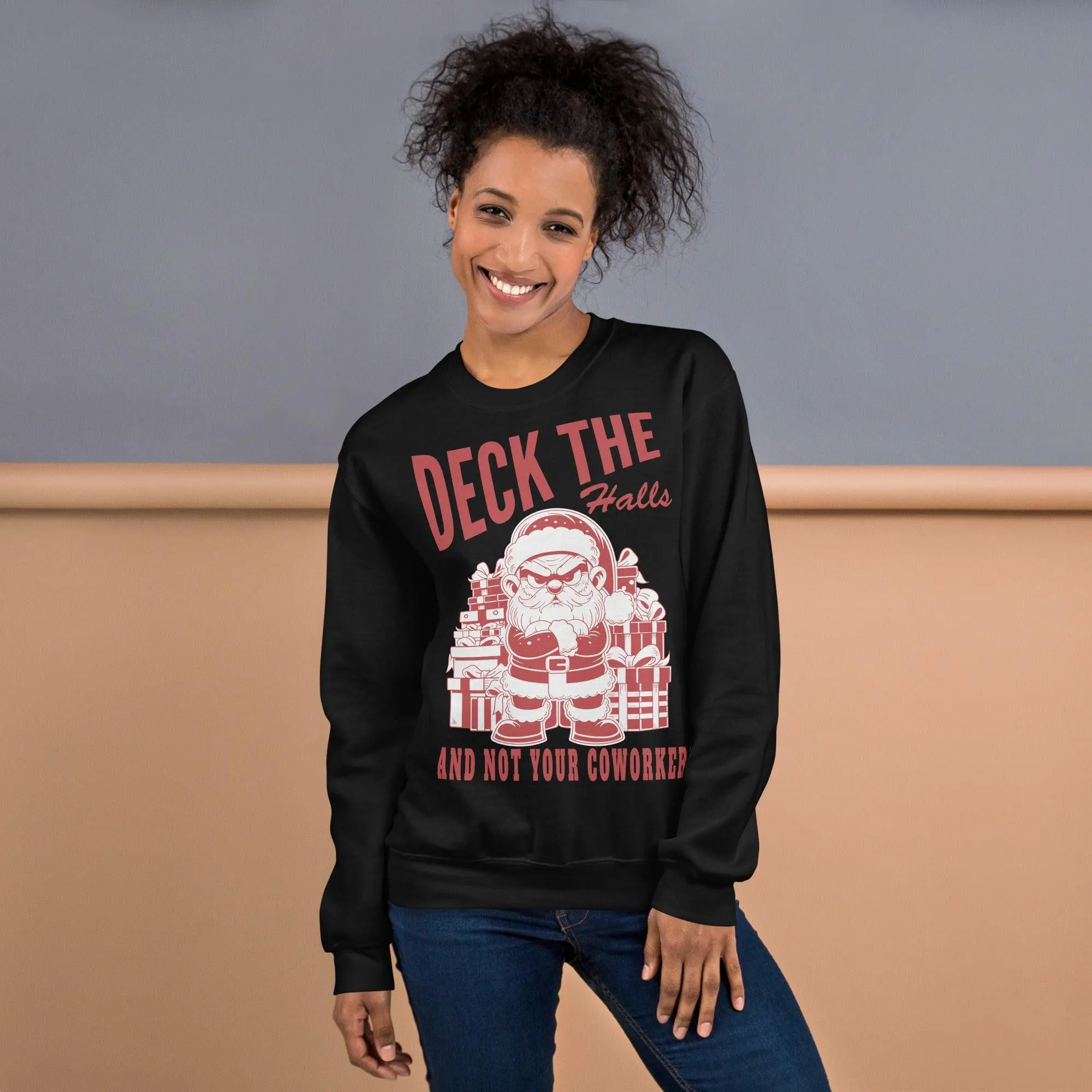 Deck the Halls and Not your Coworkers sweatshirt - Image 10