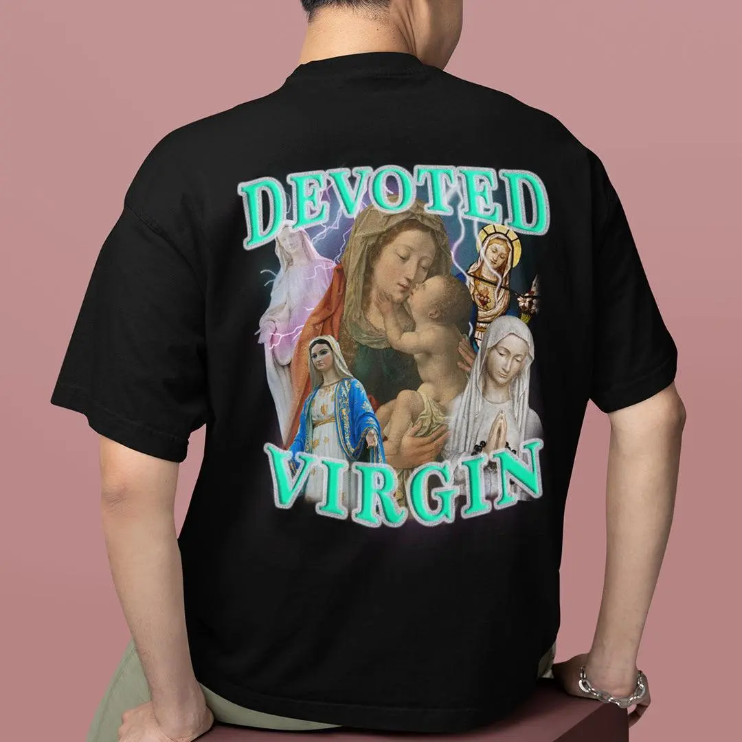 Devoted Virgin t-shirt (backprint) - Image 7