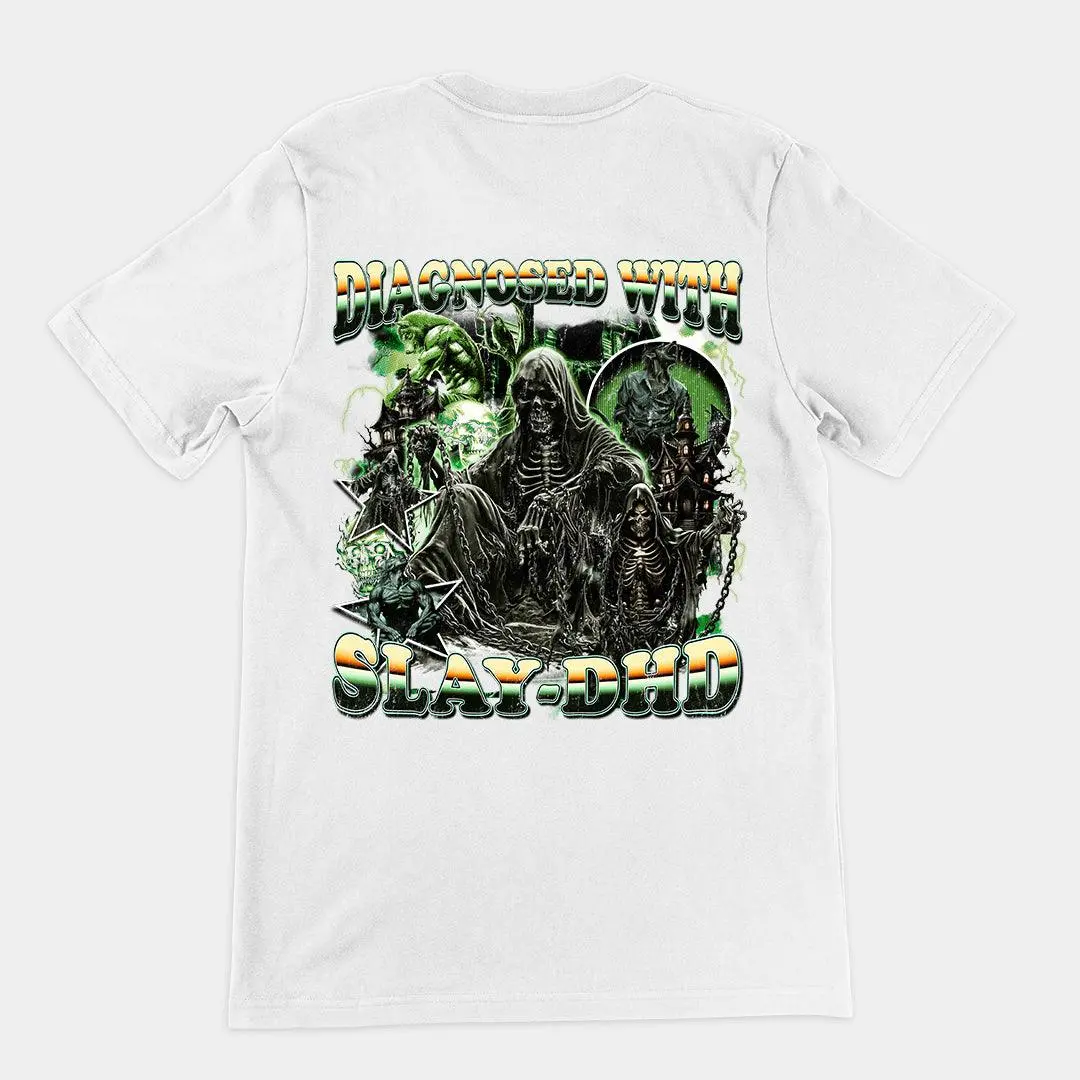 Diagnosed with Slay-DHD t-shirt (backprint) - Image 6