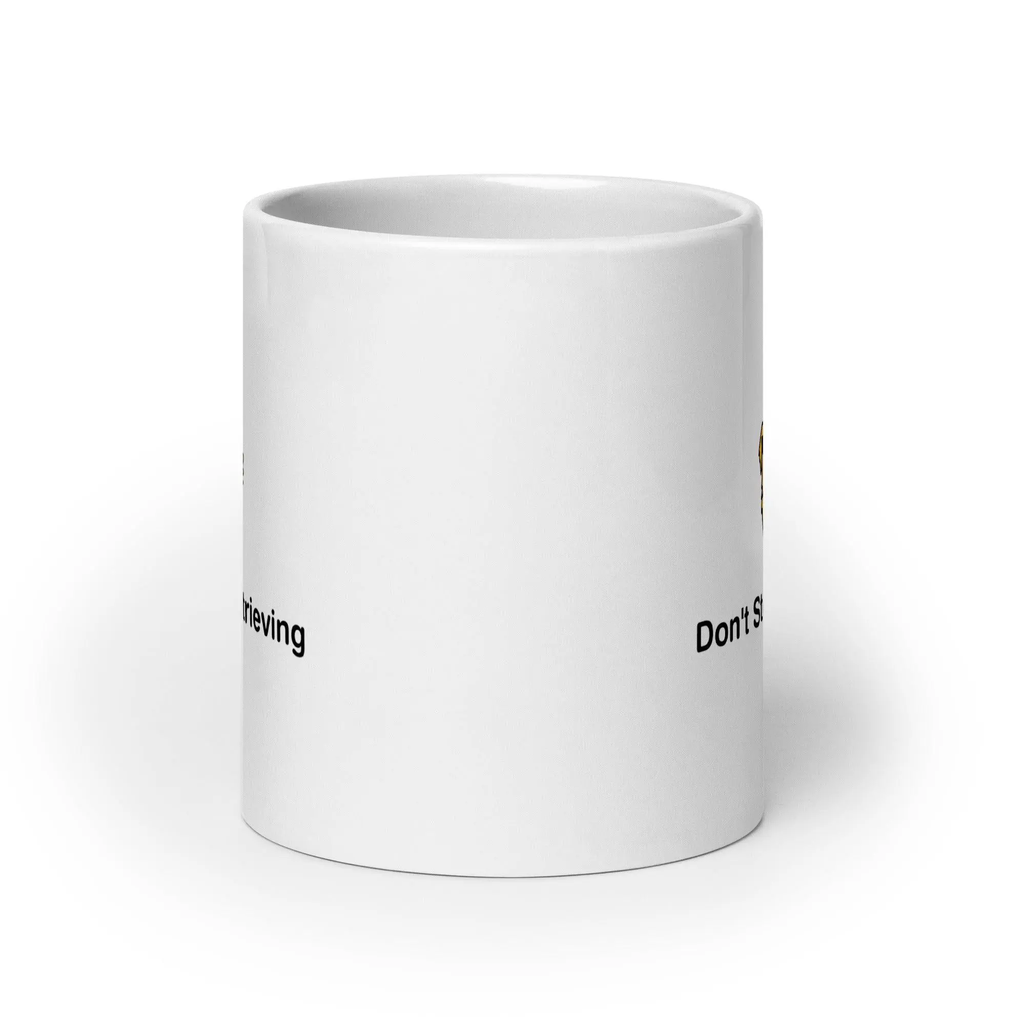 Don't Stop Retrieving White glossy mug - Image 10