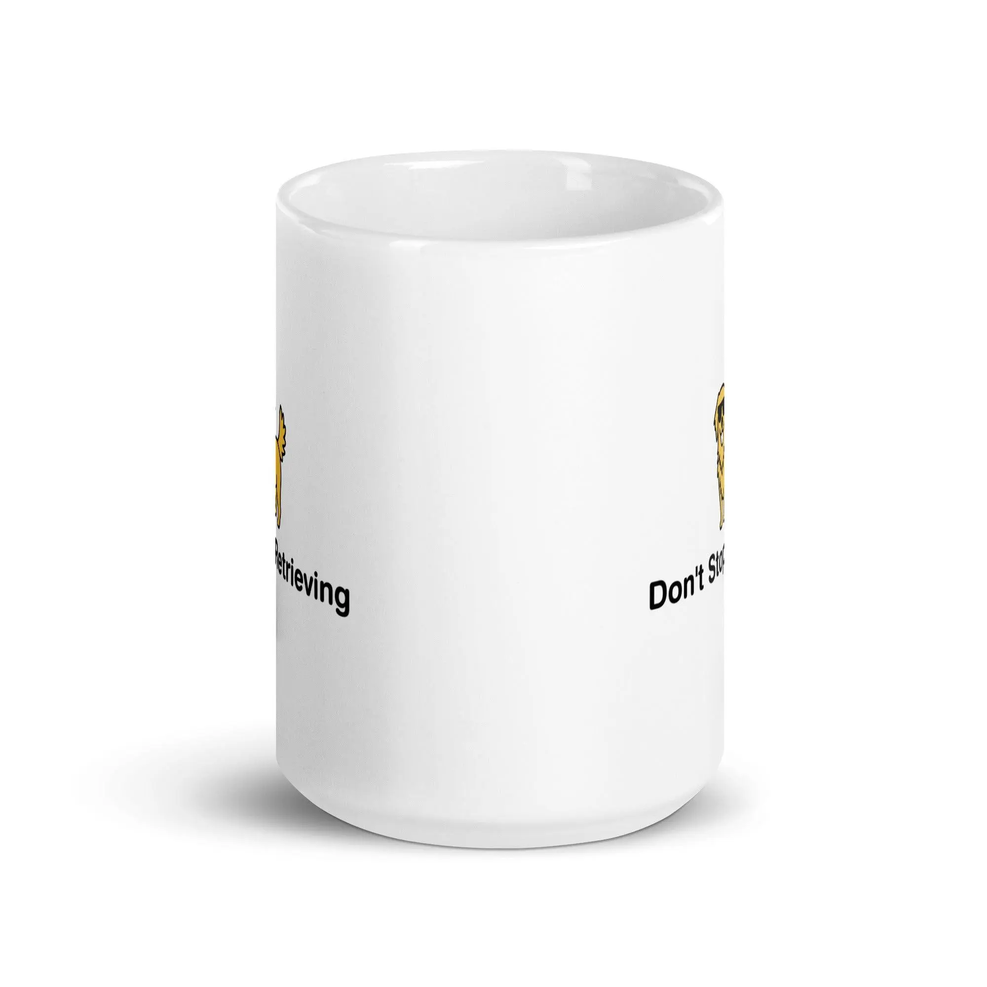 Don't Stop Retrieving White glossy mug - Image 8