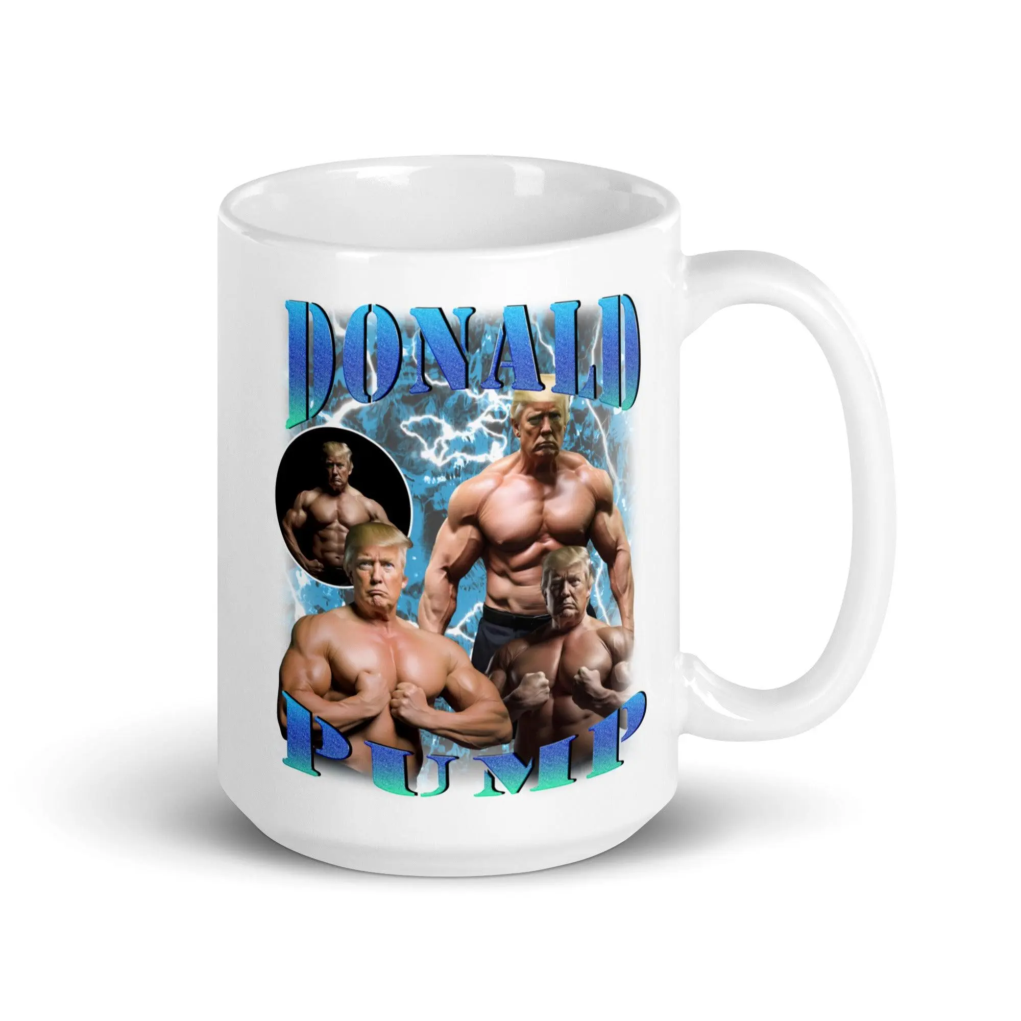 Donald Pump White glossy mug - Image 6