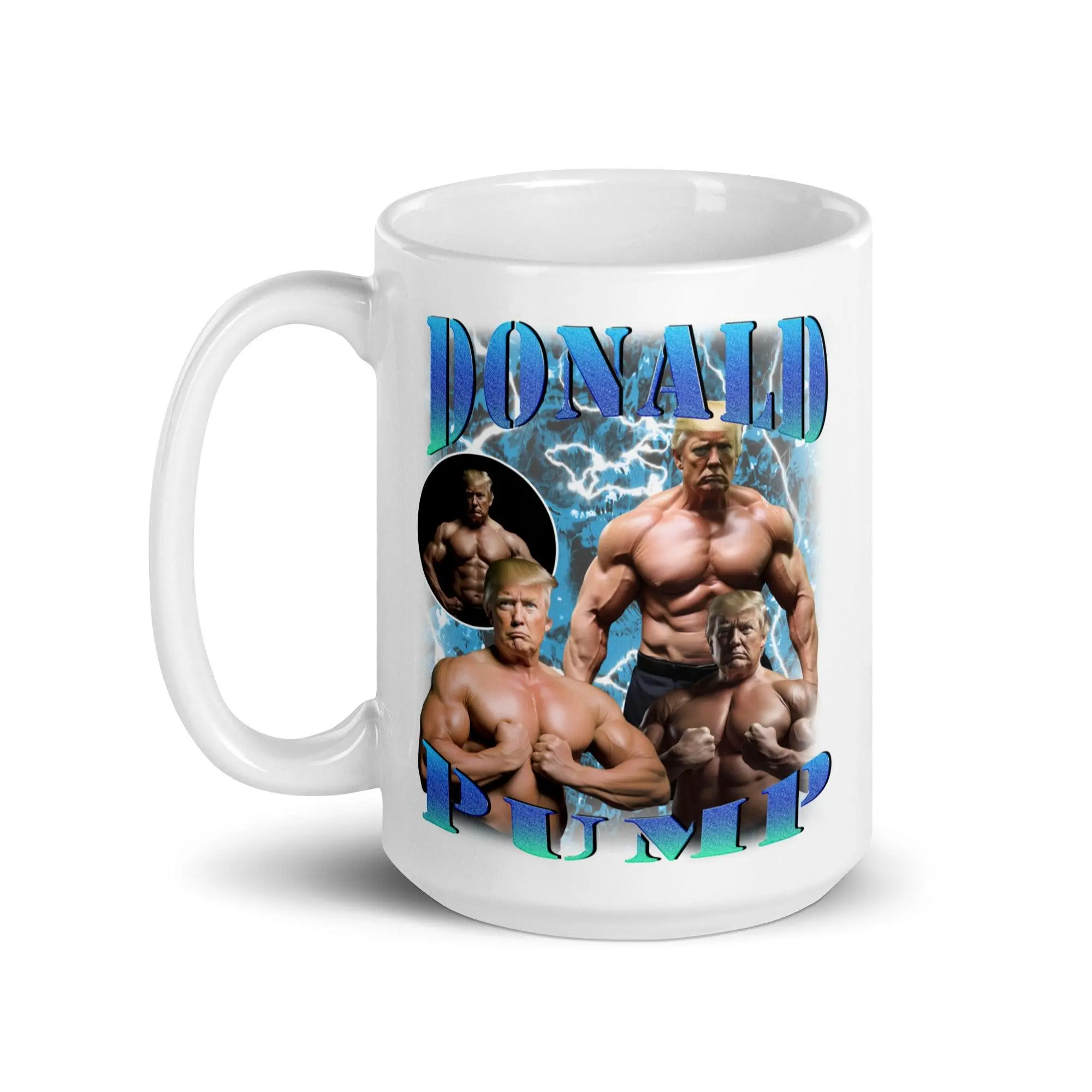 Donald Pump White glossy mug - Image 7