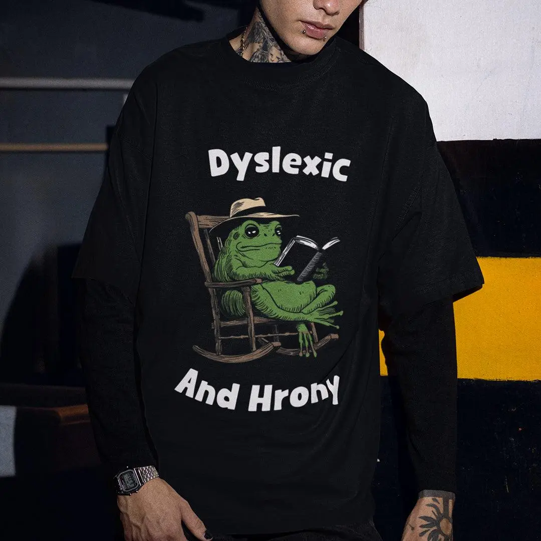 Dyslexic and Hrony t-shirt - Image 7
