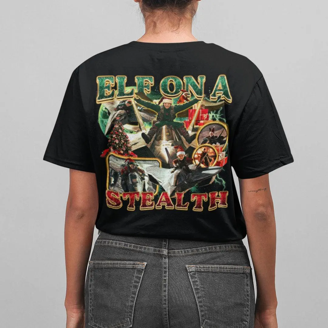 Elf on a Stealth t-shirt (backprint) - Image 7