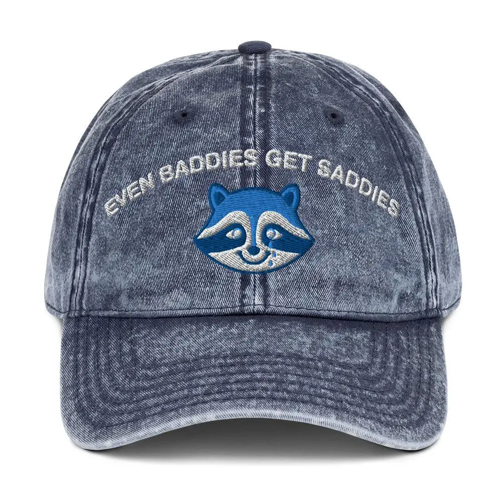 Even Baddies Get Saddies Vintage Cotton Twill Cap - Image 7