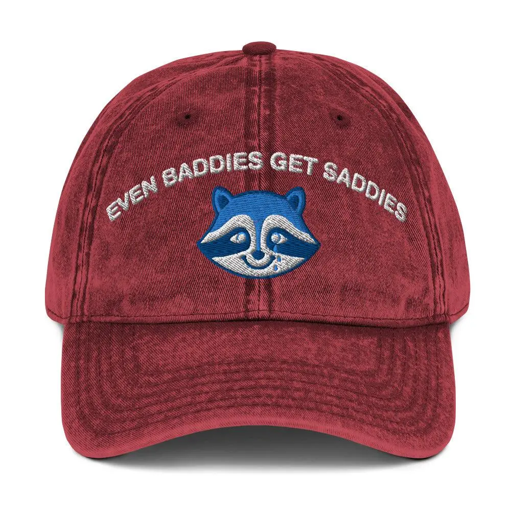 Even Baddies Get Saddies Vintage Cotton Twill Cap - Image 8
