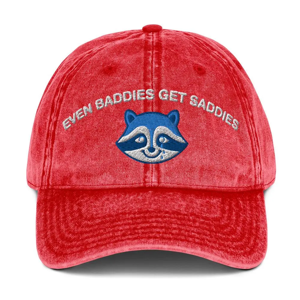 Even Baddies Get Saddies Vintage Cotton Twill Cap - Image 9