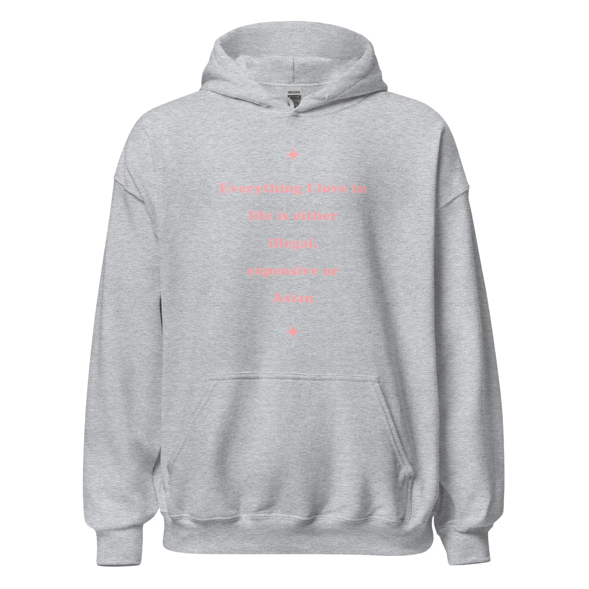 Everything I love in life is either illegal, expensive or asian Hoodie - Image 2