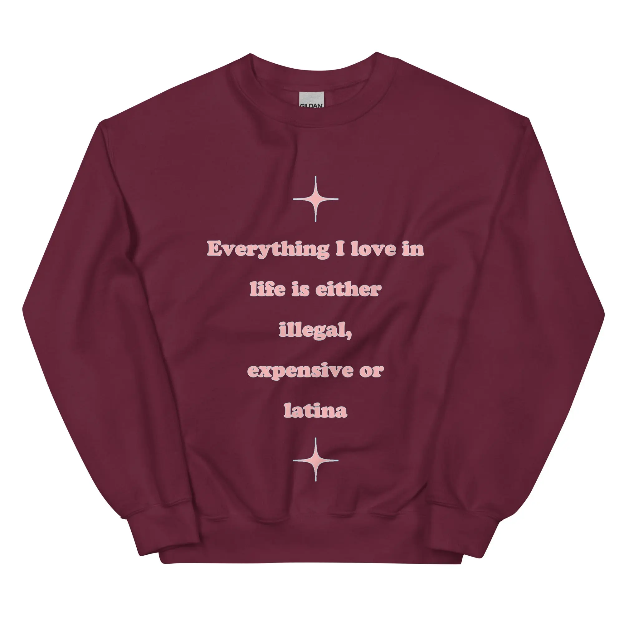 Everything I love in life is either illegal, expensive or latina sweatshirt - Image 5