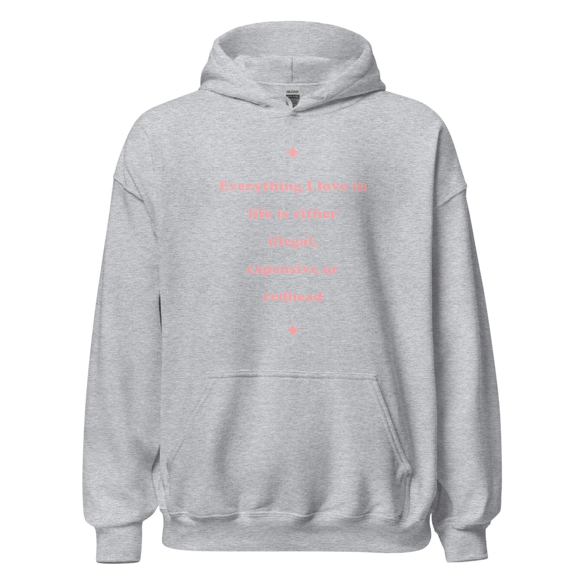 Everything I love in life is either illegal, expensive or redhead Hoodie - Image 2