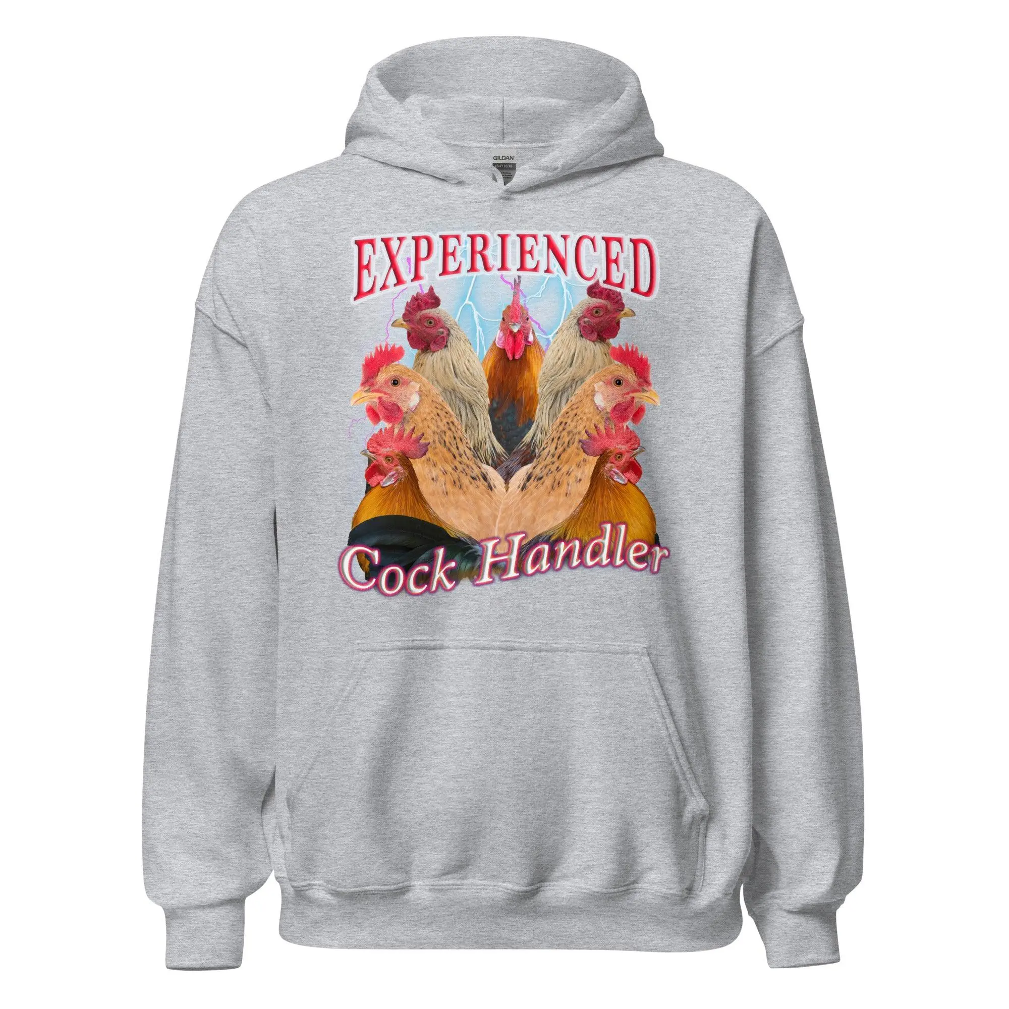 Experienced Cock Handler (OG design!) Hoodie - Image 2