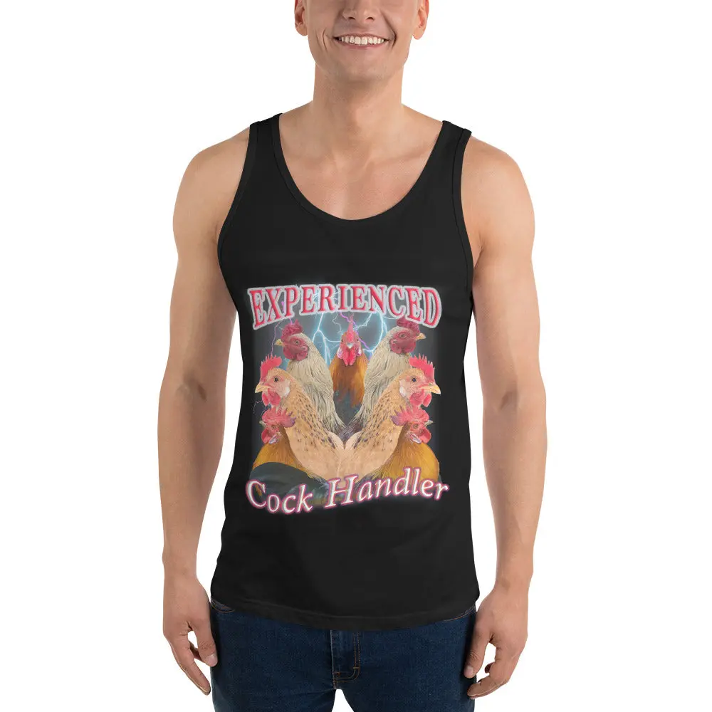 Experienced Cock Handler (OG design!) Tank Top - Image 4