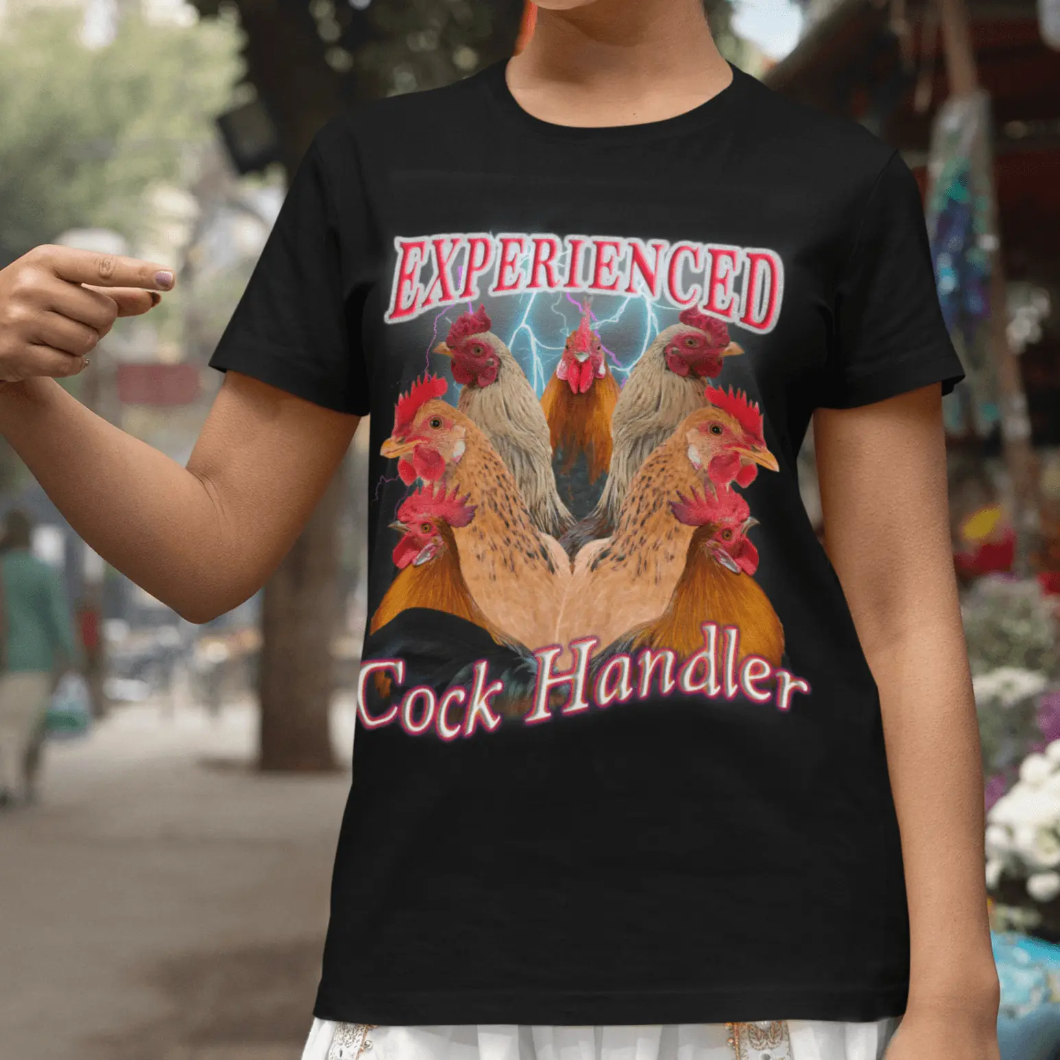 Experienced Cock Handler (OG design) t-shirt - Image 7