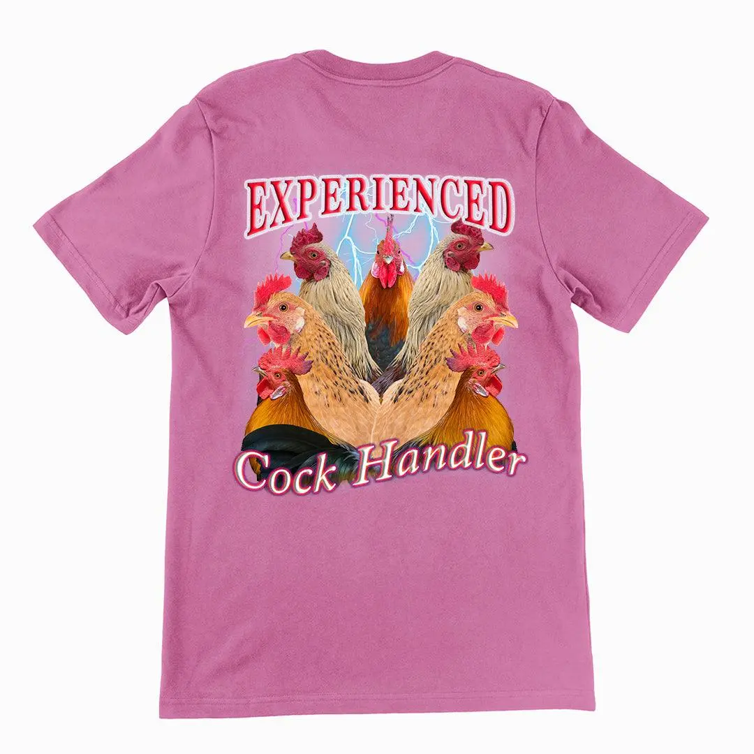 Experienced Cock Handler (OG design) t-shirt (backprint) - Image 2