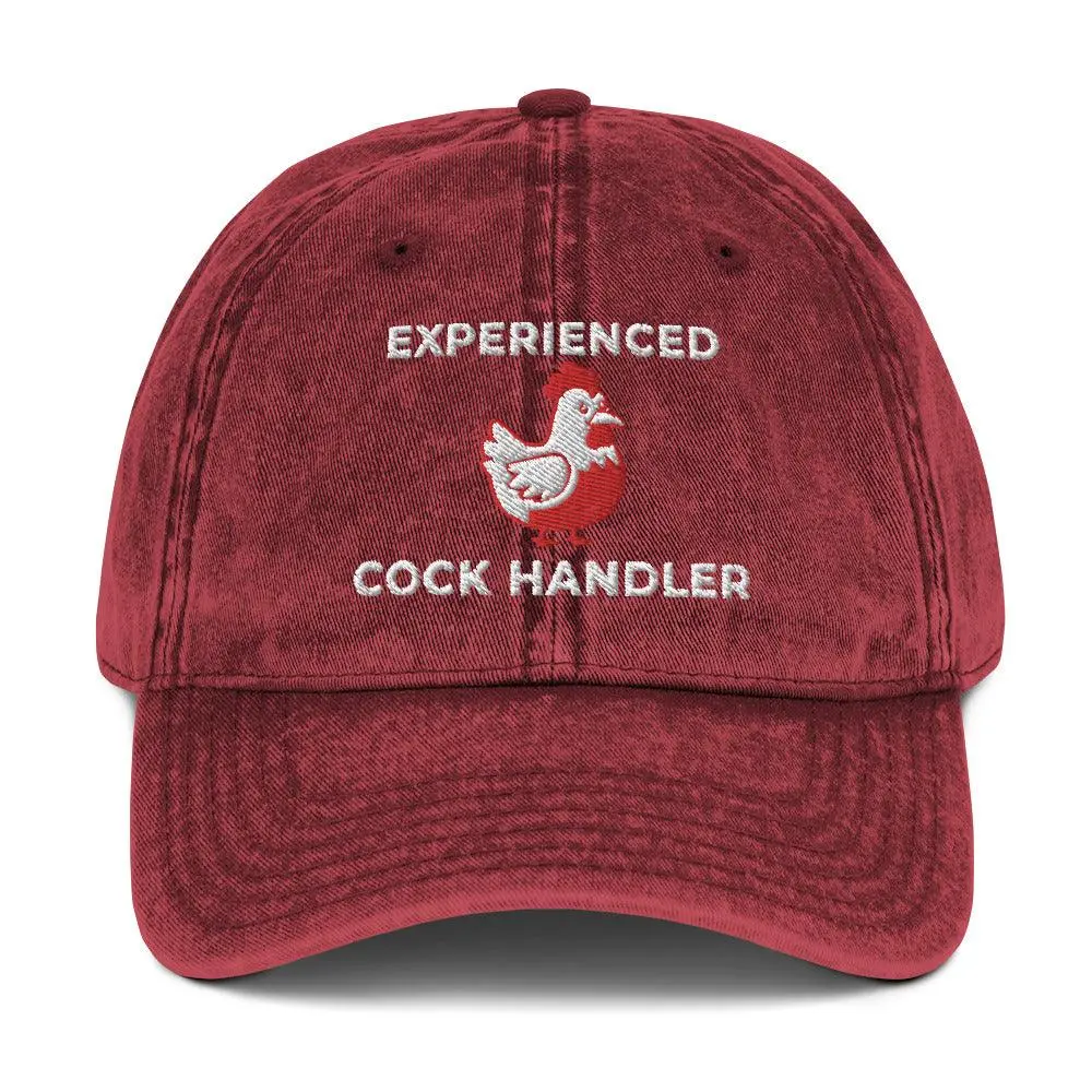 Experienced Cock Handler Vintage Cotton Twill Cap - Image 8