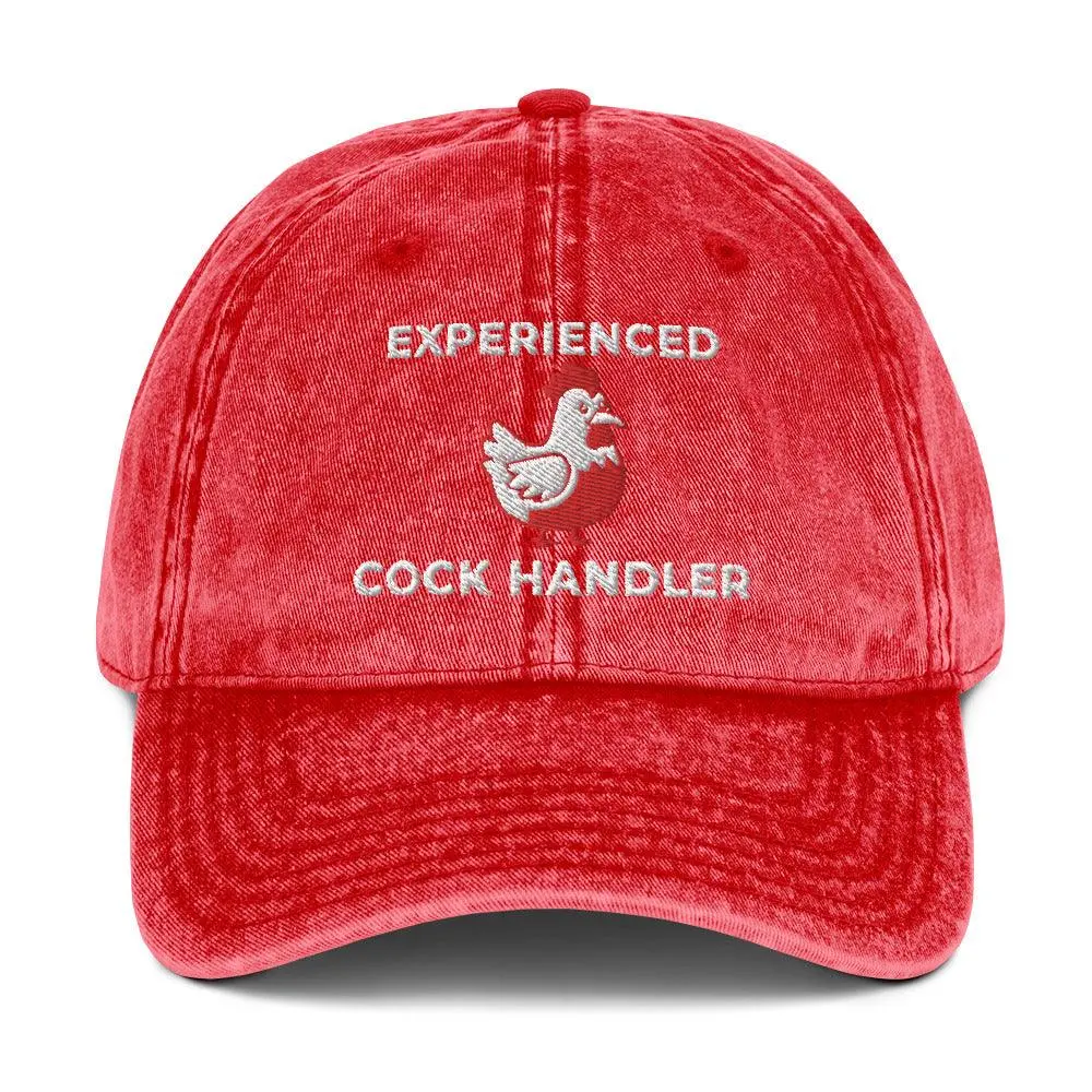 Experienced Cock Handler Vintage Cotton Twill Cap - Image 9