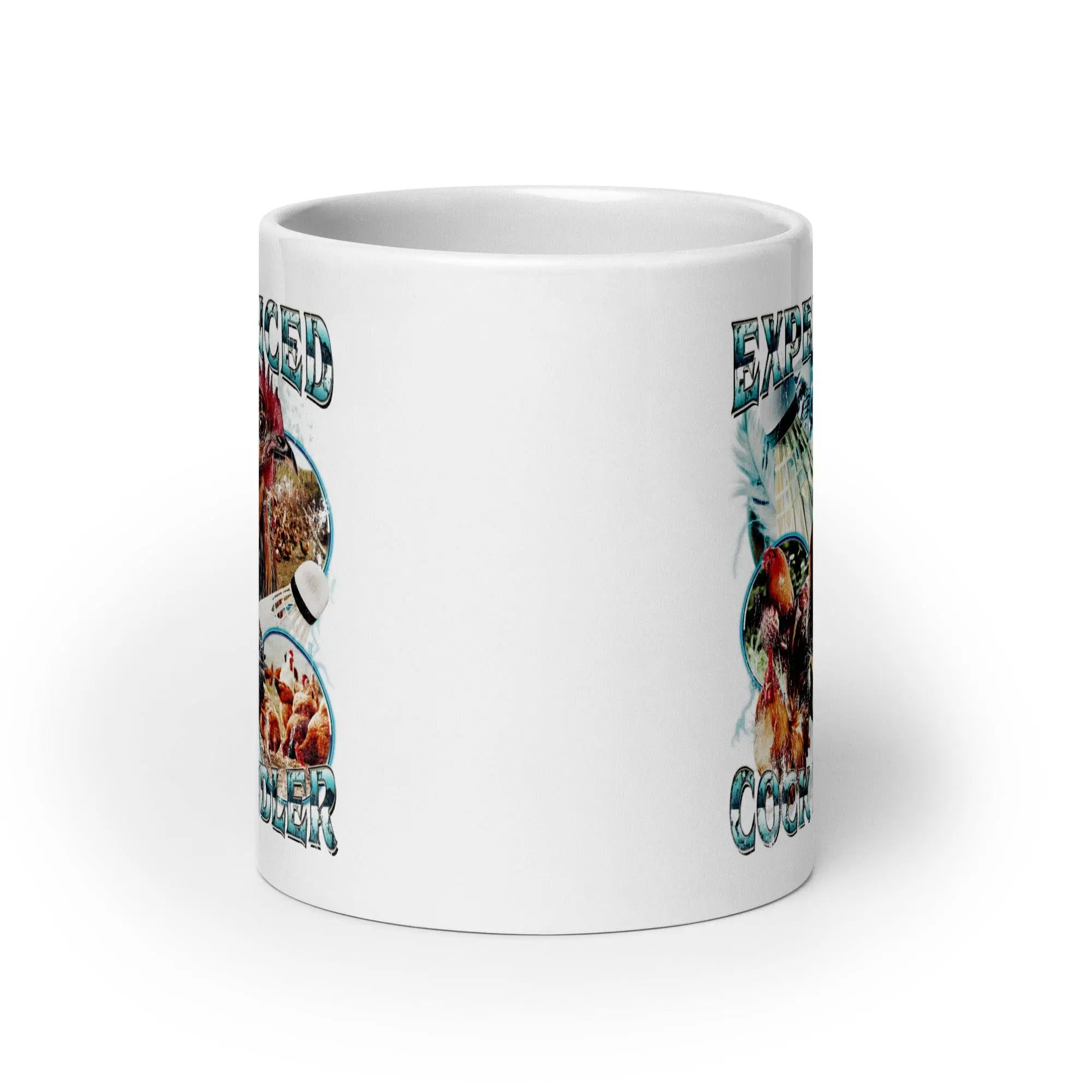 Experienced Cock Handler  White glossy mug - Image 10