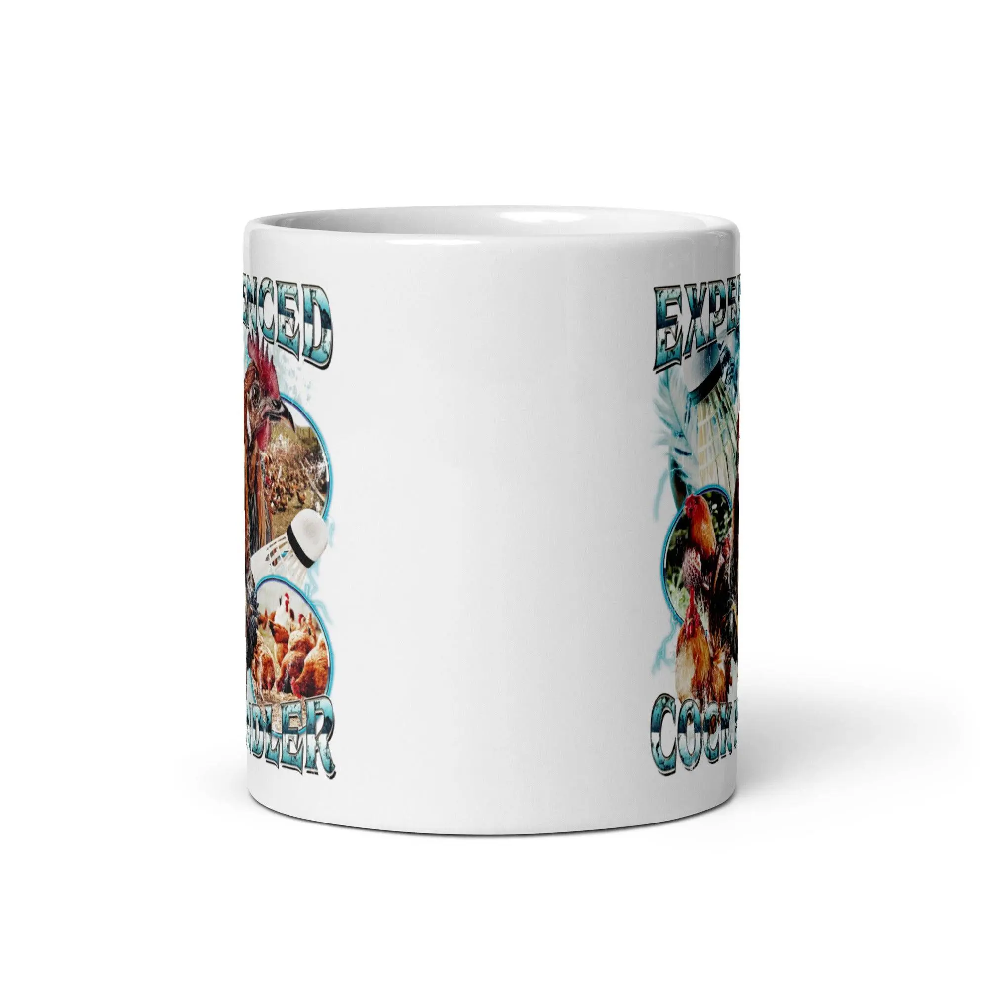 Experienced Cock Handler  White glossy mug - Image 5
