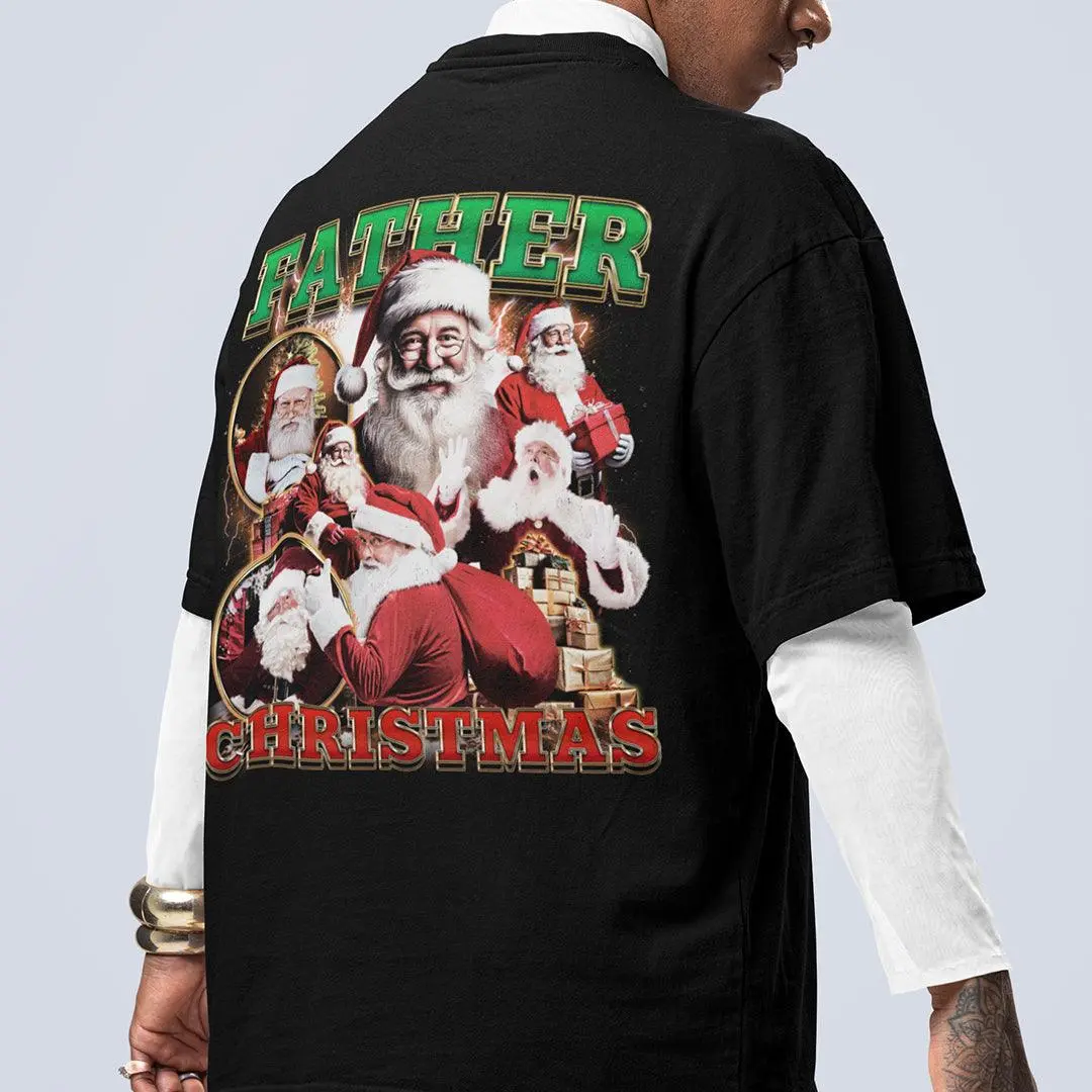 Father Christmas vintage t-shirt (backprint) - Image 7
