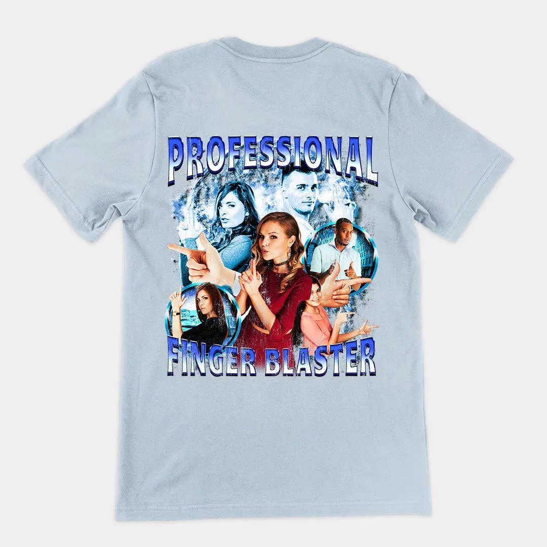 Professional Finger Blaster t-shirt (backprint) - Image 4