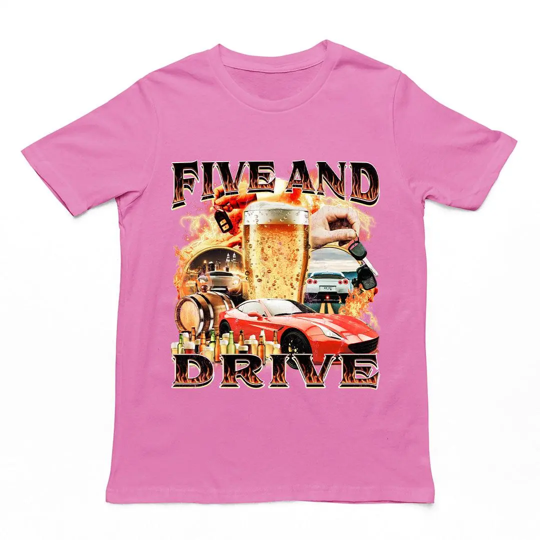 Five and Drive t-shirt - Image 2