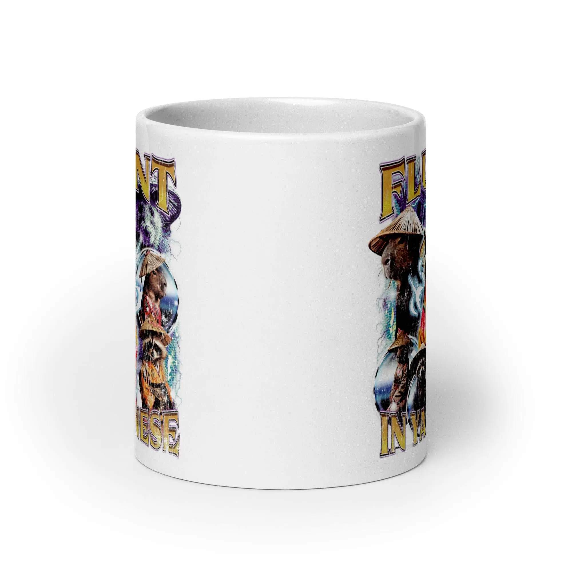 Fluent in Yapenese White glossy mug - Image 10