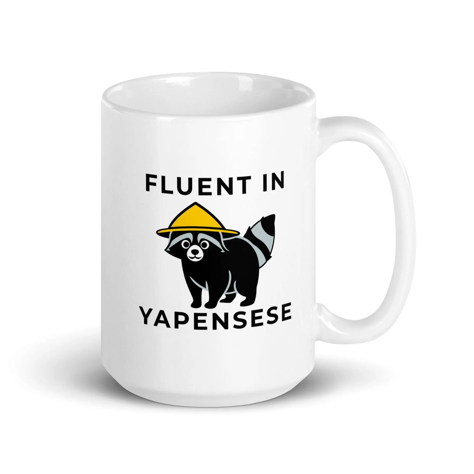 Fluent in Yapenese White glossy mug - Image 6