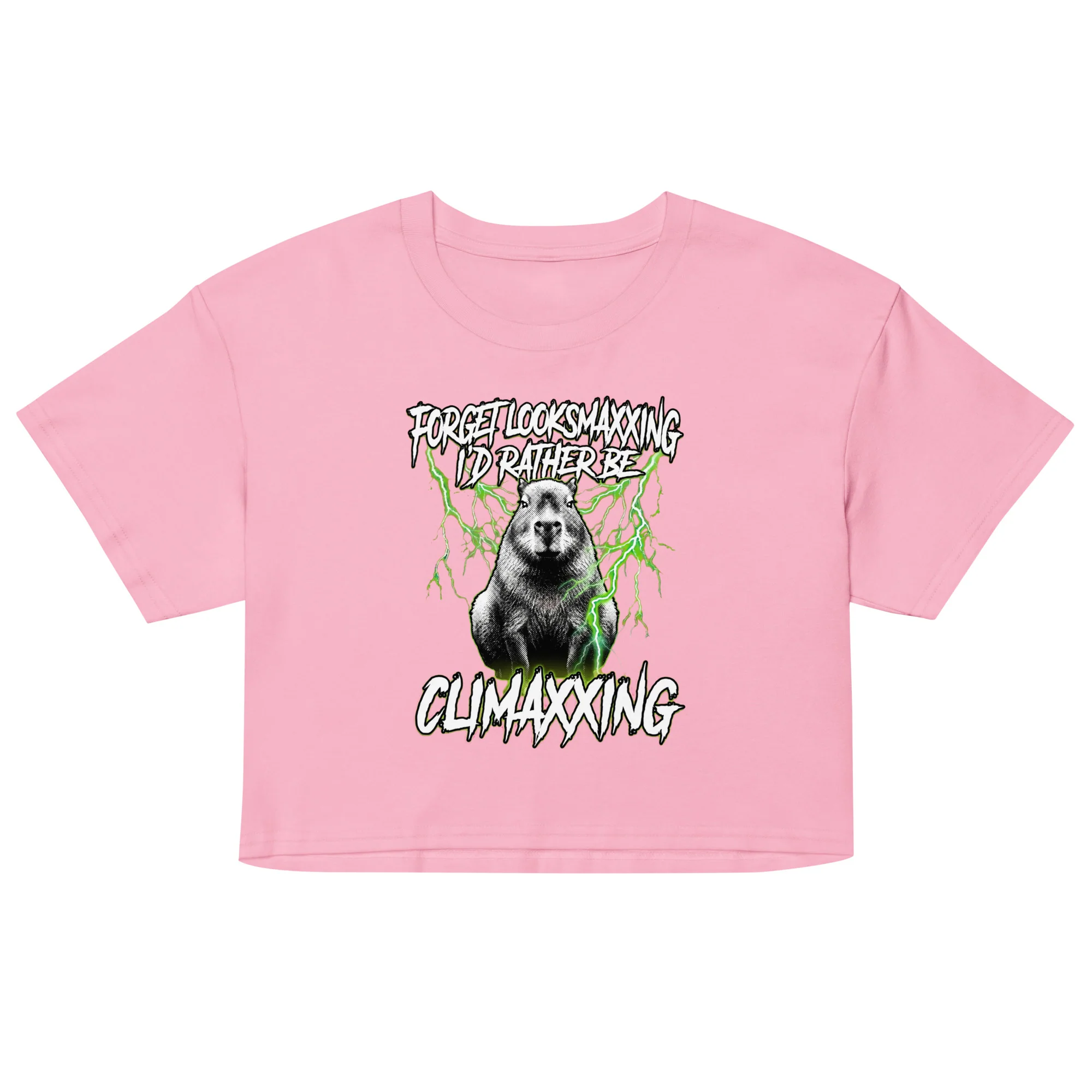 Forget Looksmaxxing I'd rather be Climaxxing crop top - Image 2