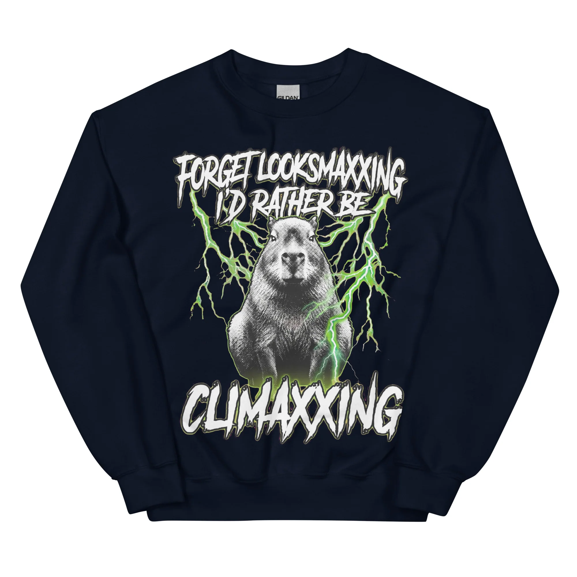 Forget Looksmaxxing I'd rather be Climaxxing sweatshirt - Image 2