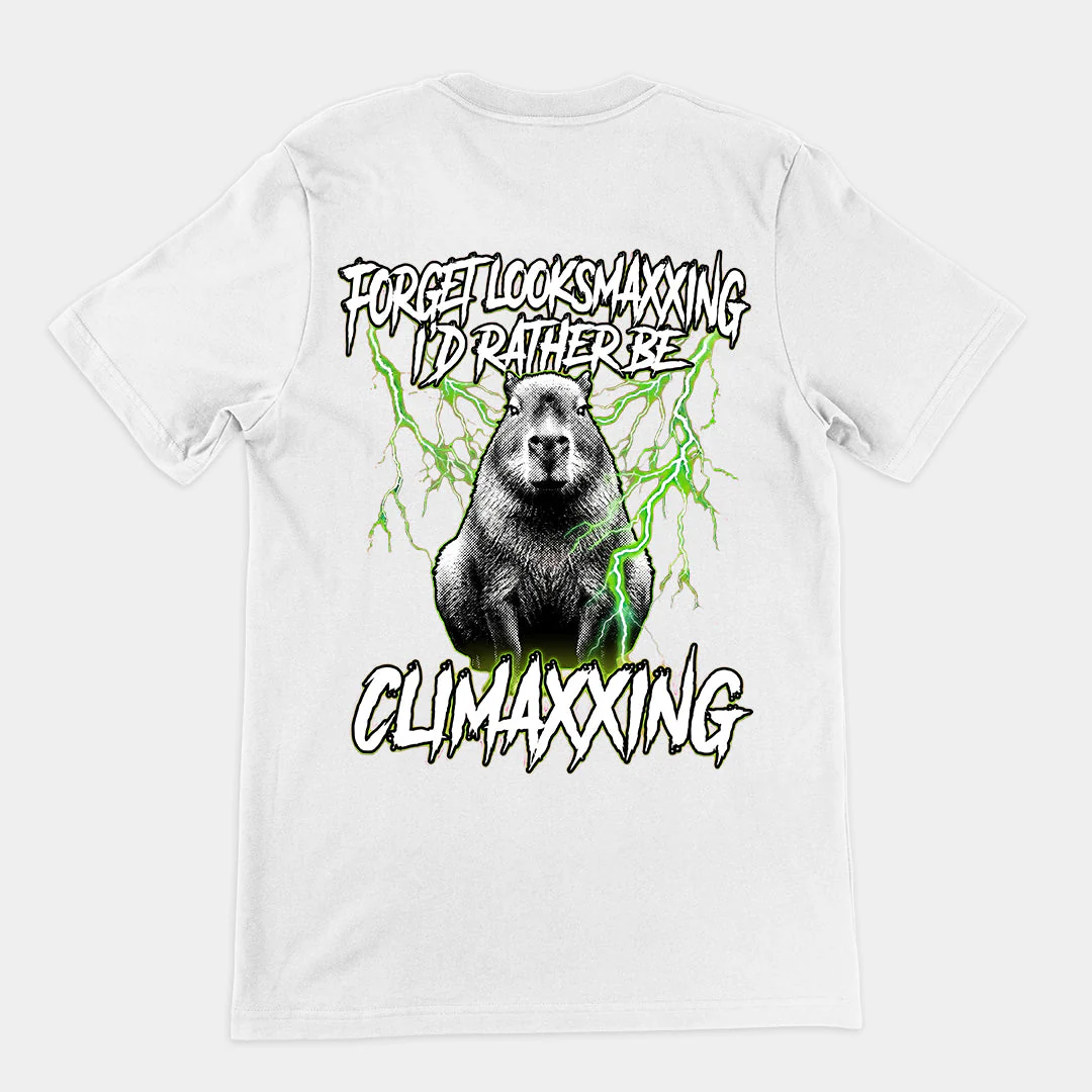 Forget Looksmaxxing I'd rather be Climaxxing T-Shirt (backprint) - Image 6