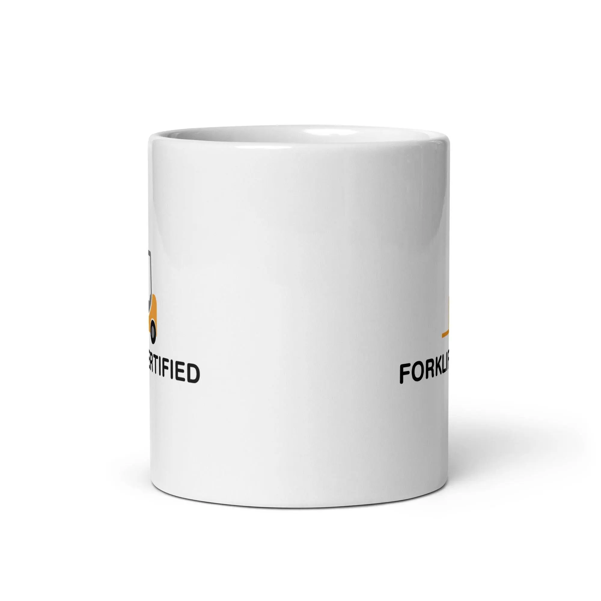 Forklift Certified White glossy mug - Image 5