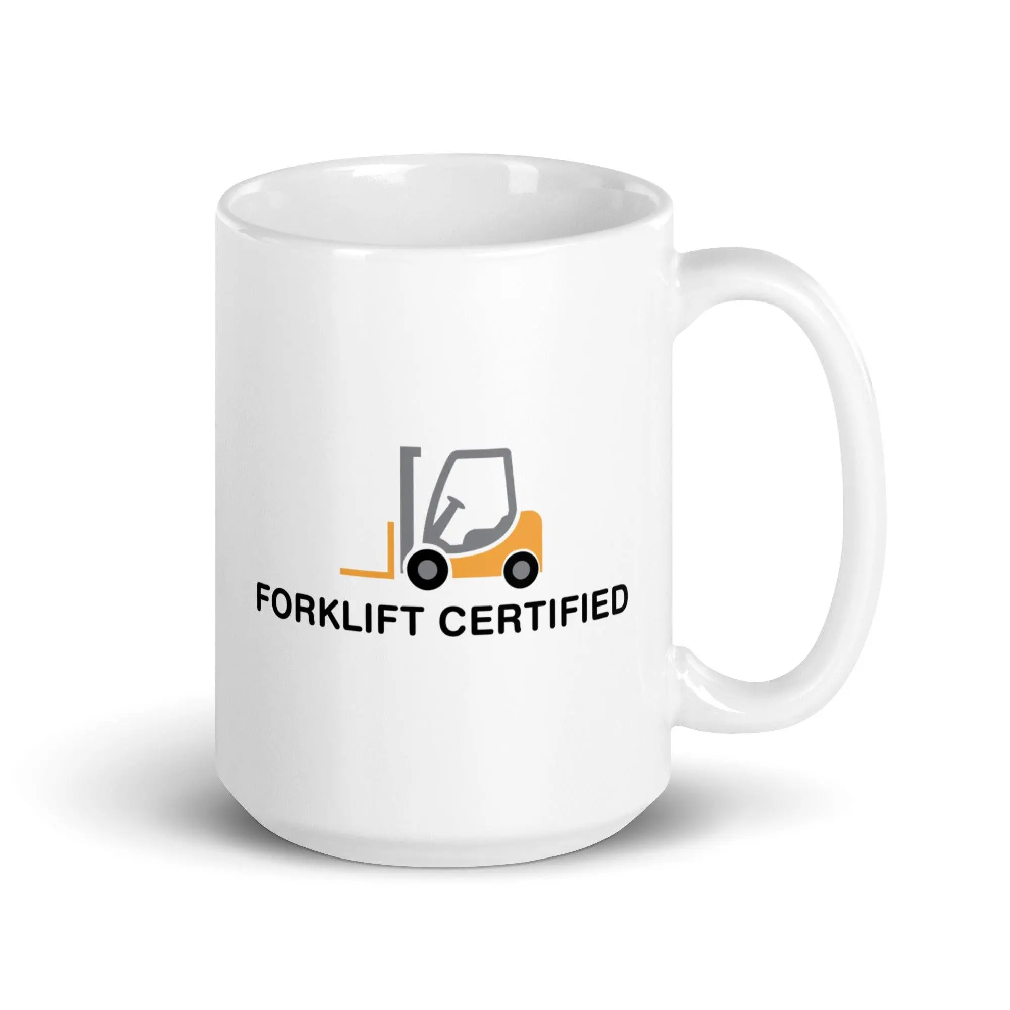 Forklift Certified White glossy mug - Image 6