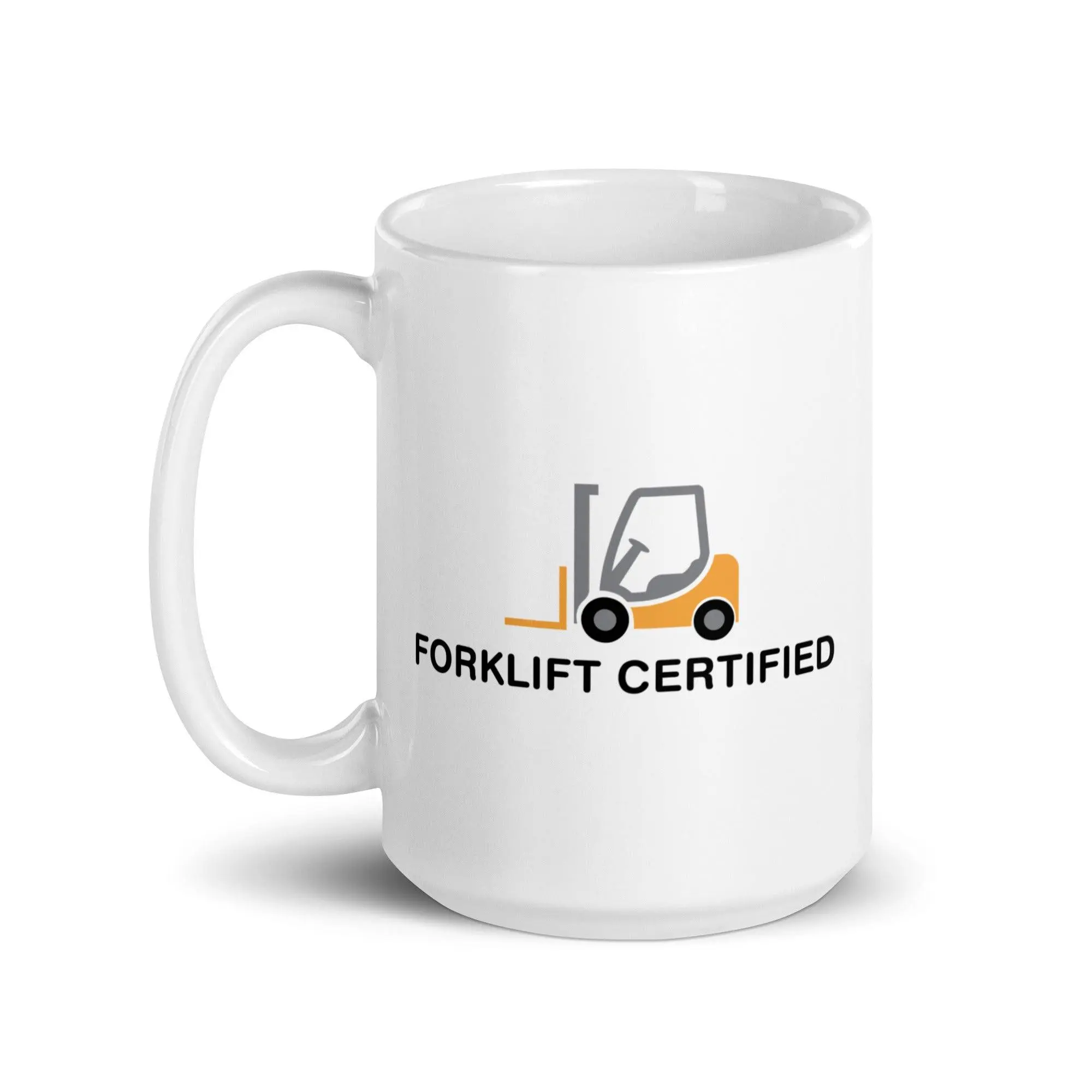 Forklift Certified White glossy mug - Image 7